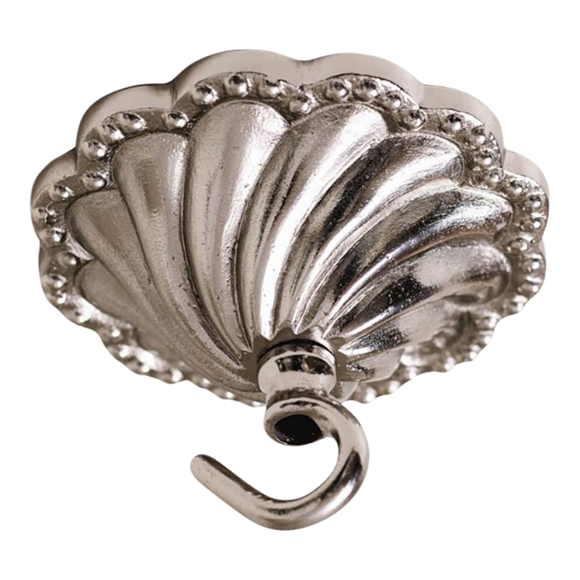 Shell Brass Ceiling Rose (Chrome)