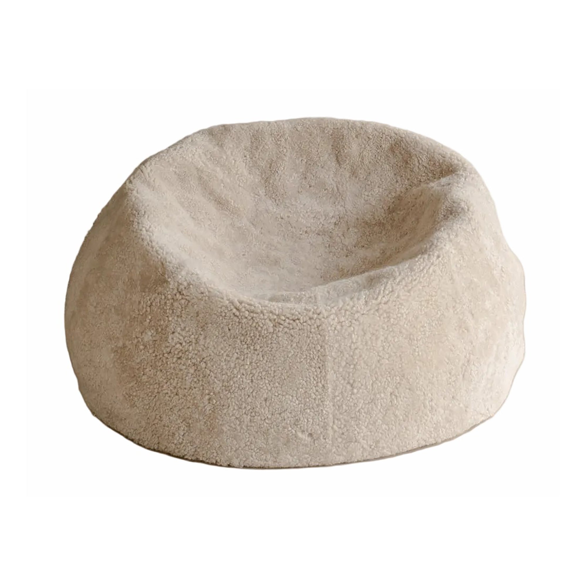 Giant Shearling Beanbag - Moonlight