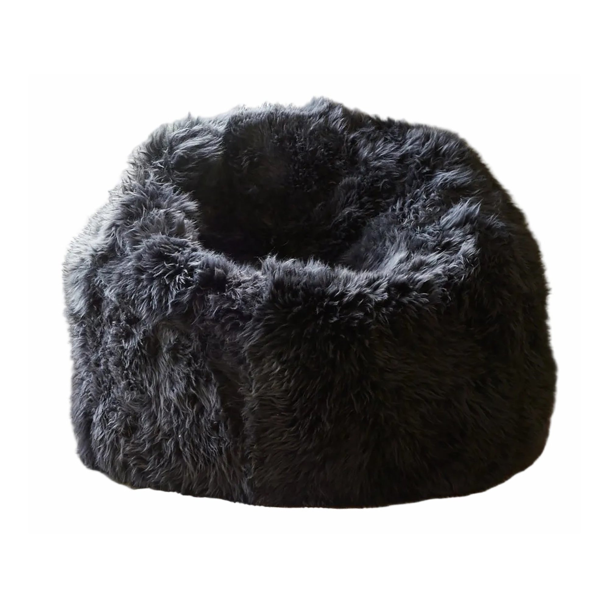Giant Sheepskin Beanbag - Dark Grey