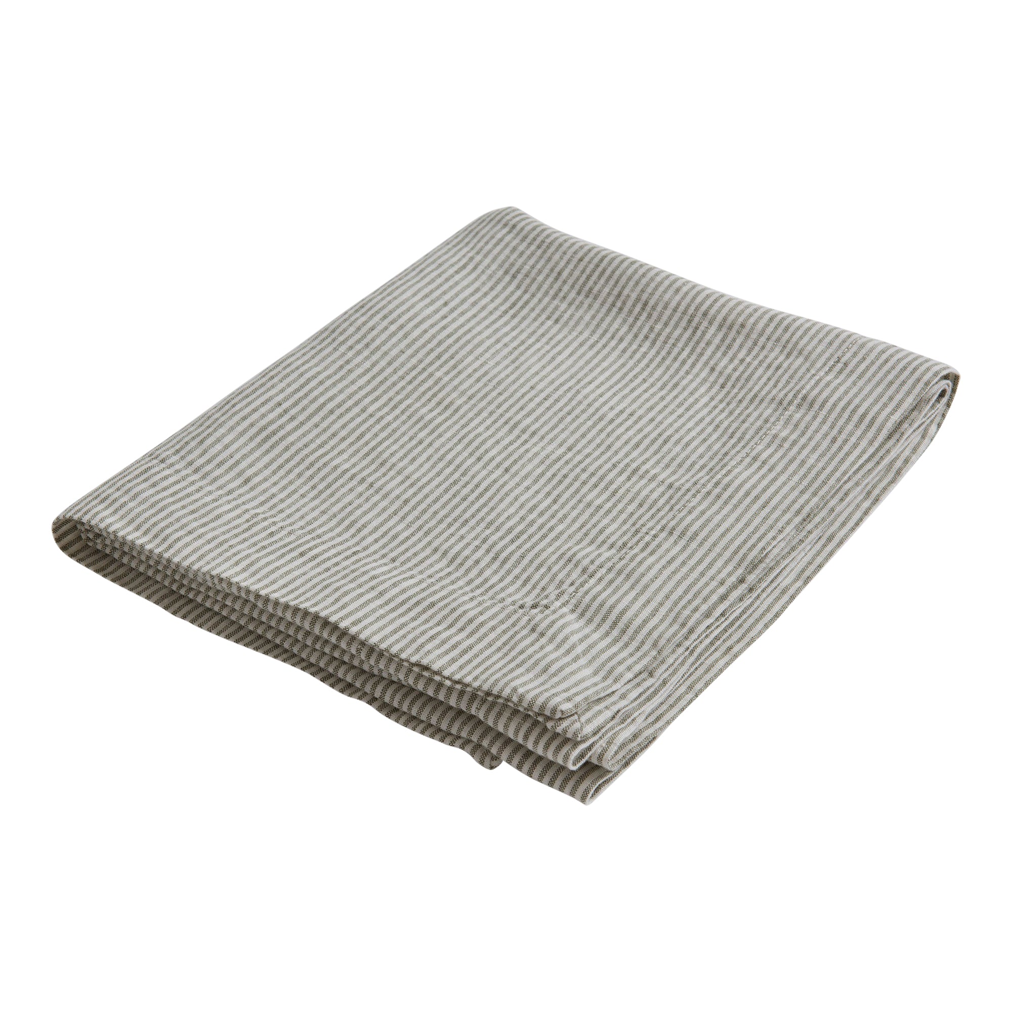 Olive Sid Stripe 100% Linen Table Runner