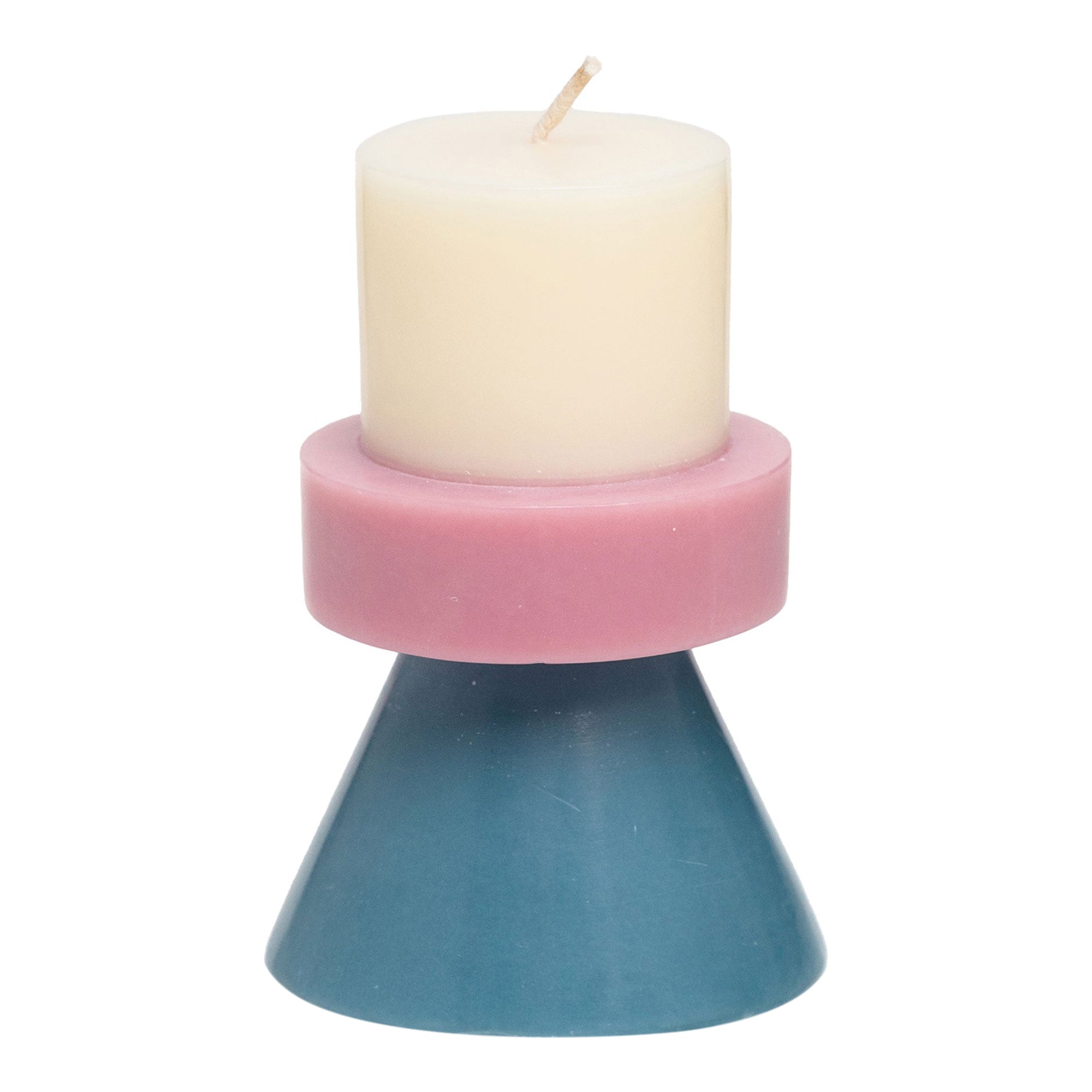 Stack Candle Mini - Ivory / Lavender / Blue Grey