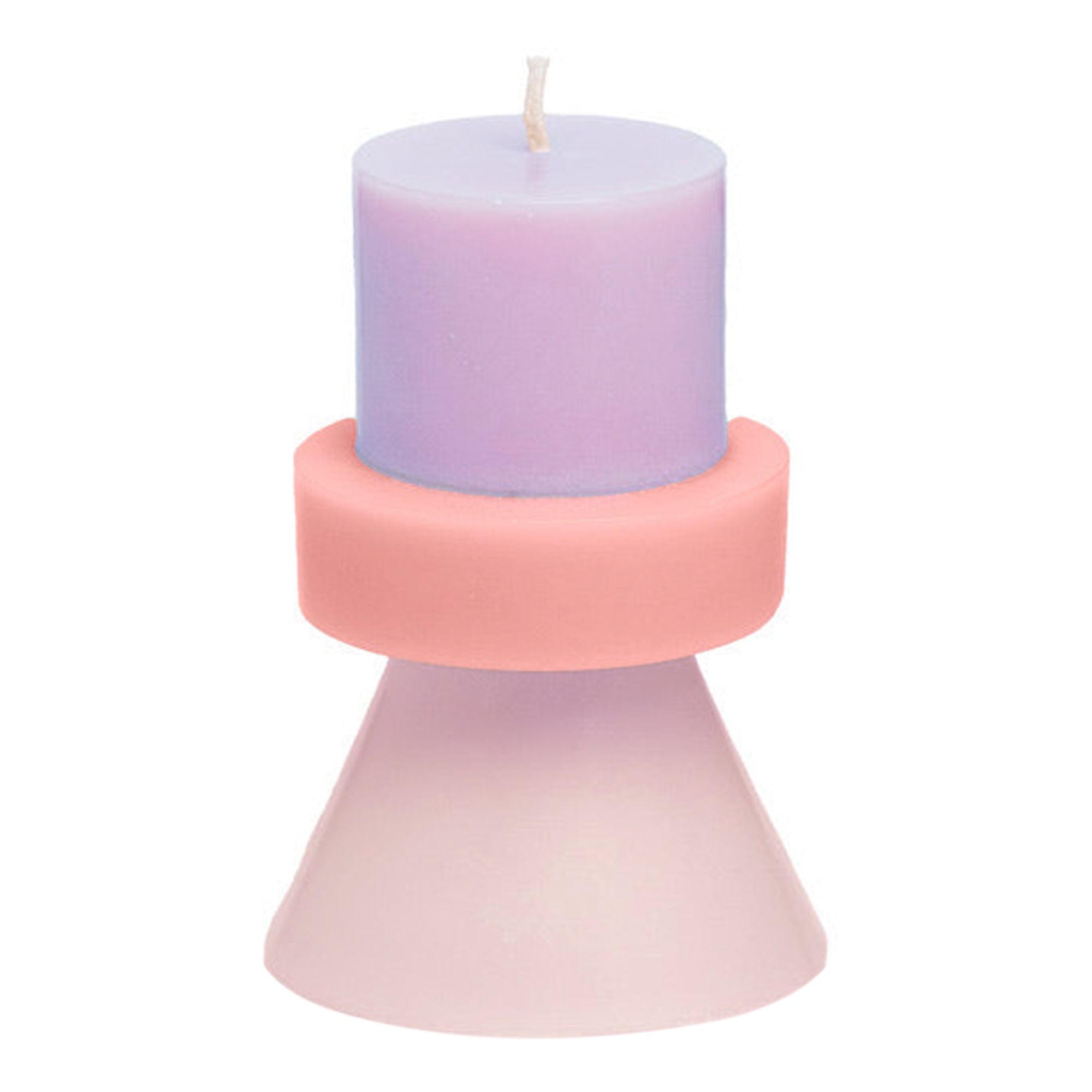 Stack Candle Mini I - Lavender / Peach / Pale Pink