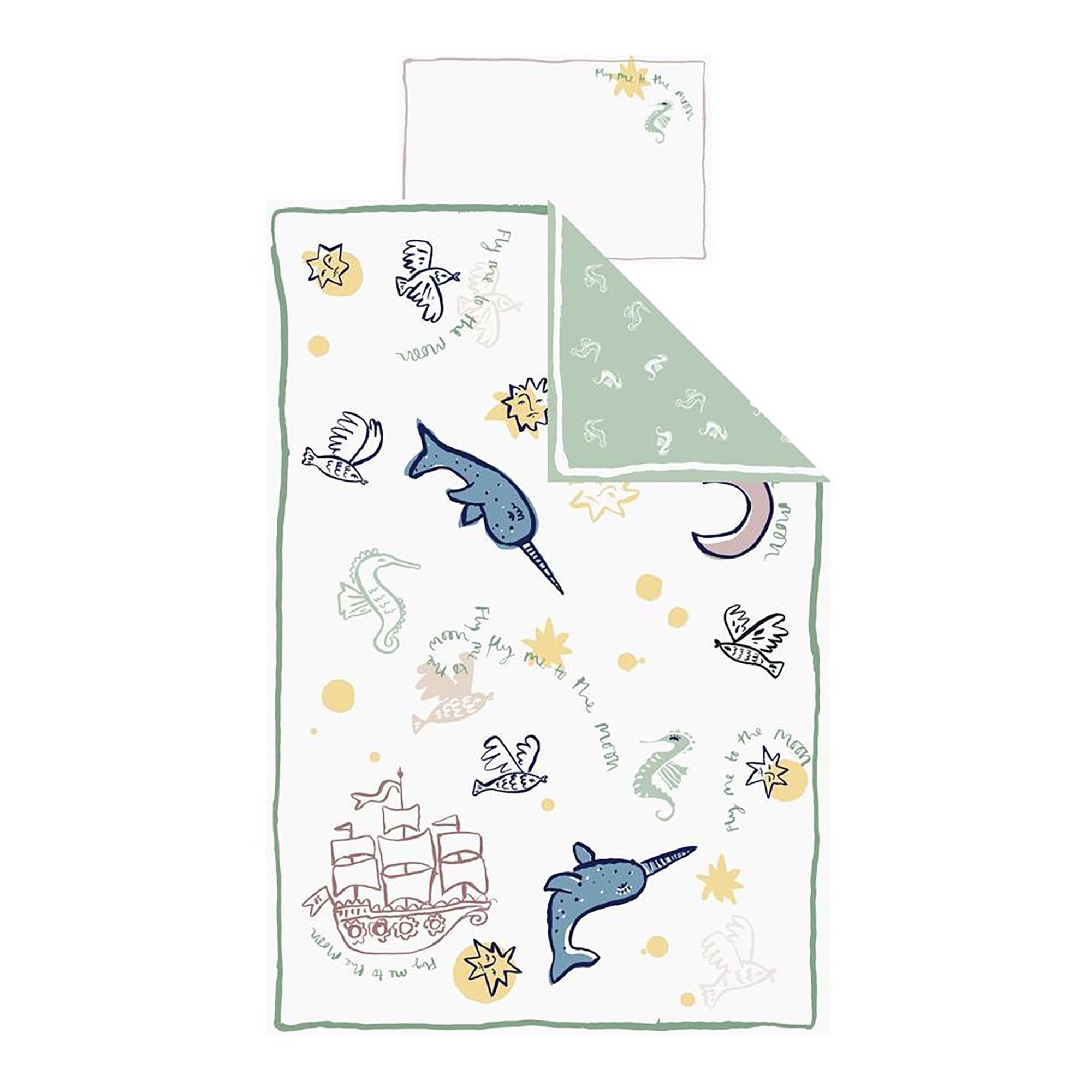 Fly me to the Moon - Reversible Duvet Set