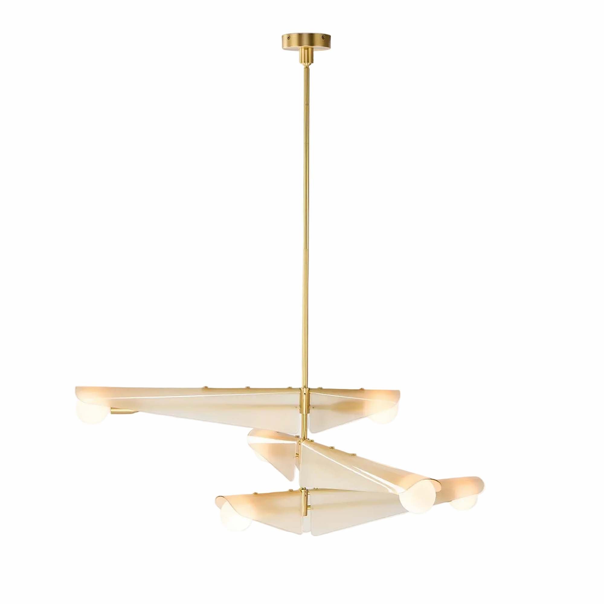 Sycamore Chandelier 3 Tiers in Dusk Pink