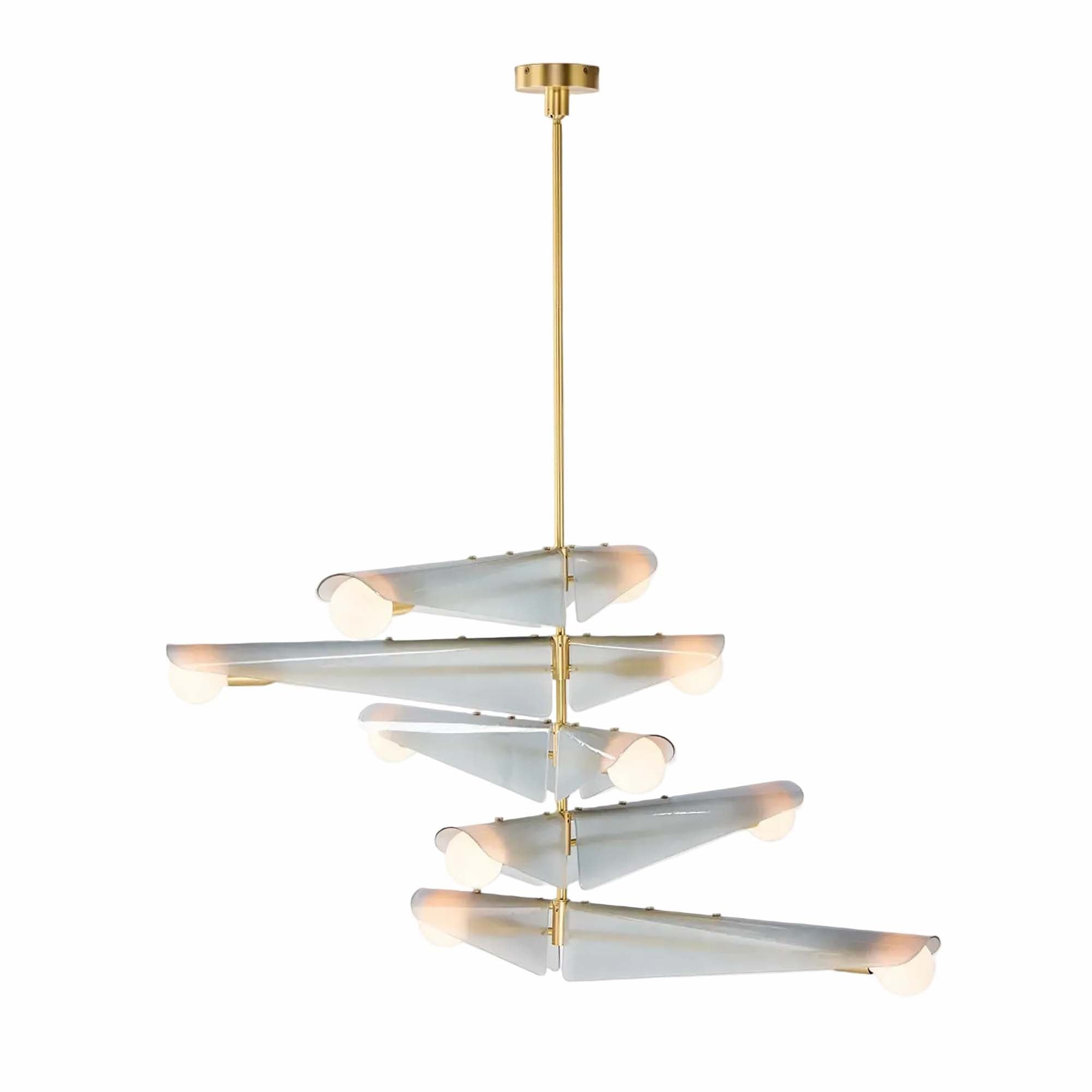 Sycamore Chandelier 5 Tiers in Dawn Grey