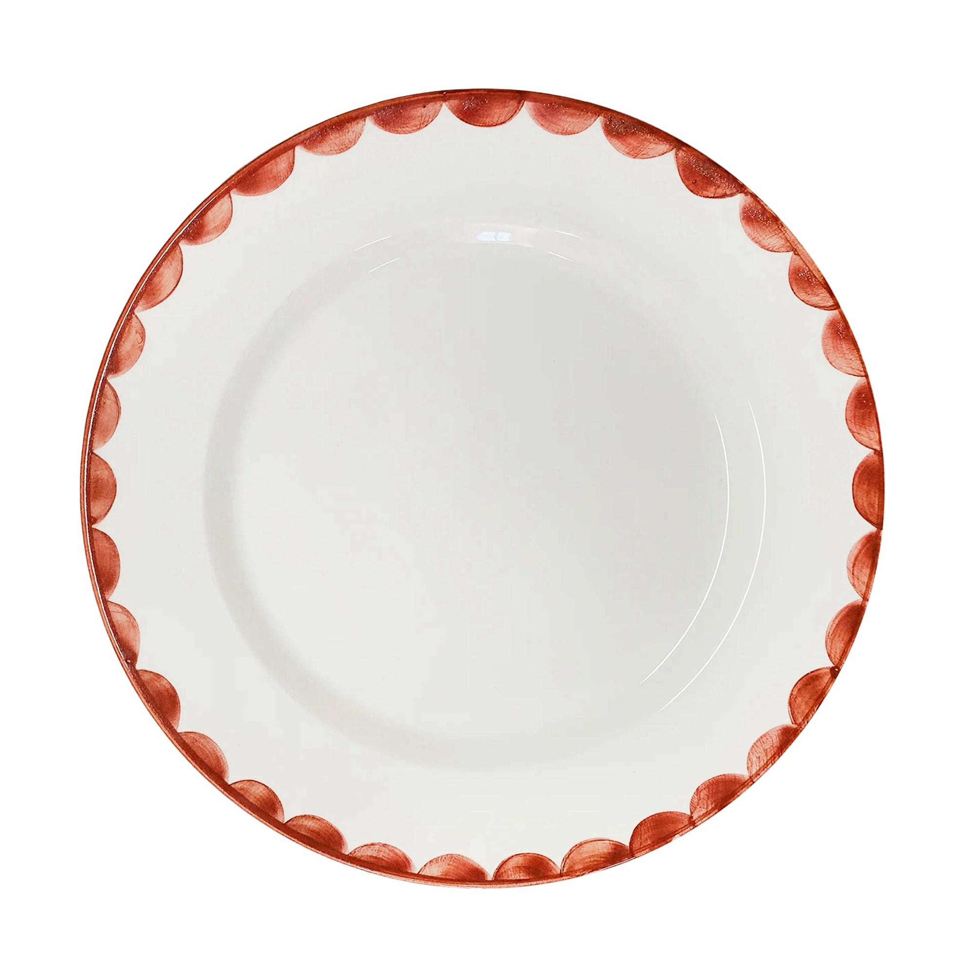 Cascos Dinner Plate, Rust Red