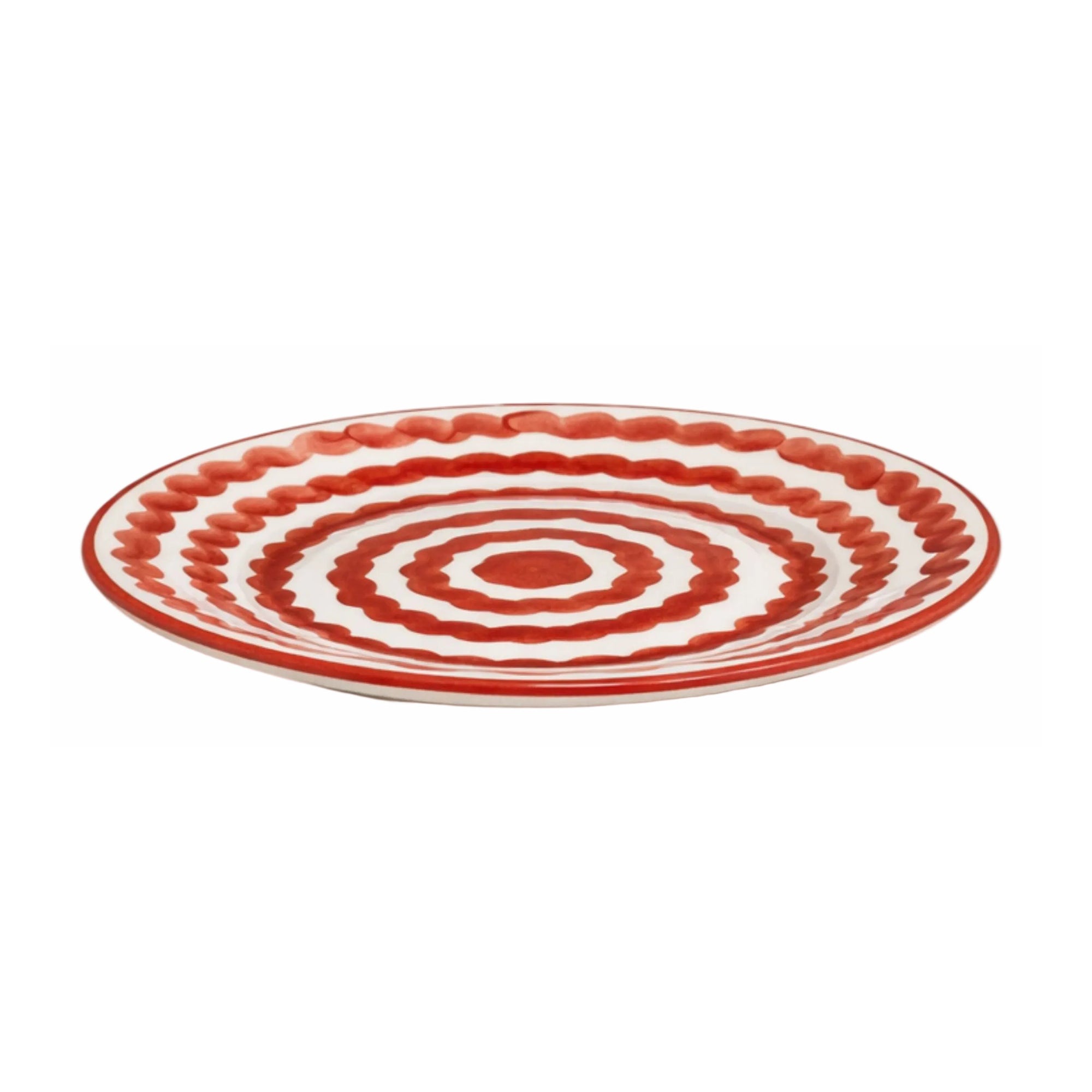 Ondas Side Plate, Rust Red