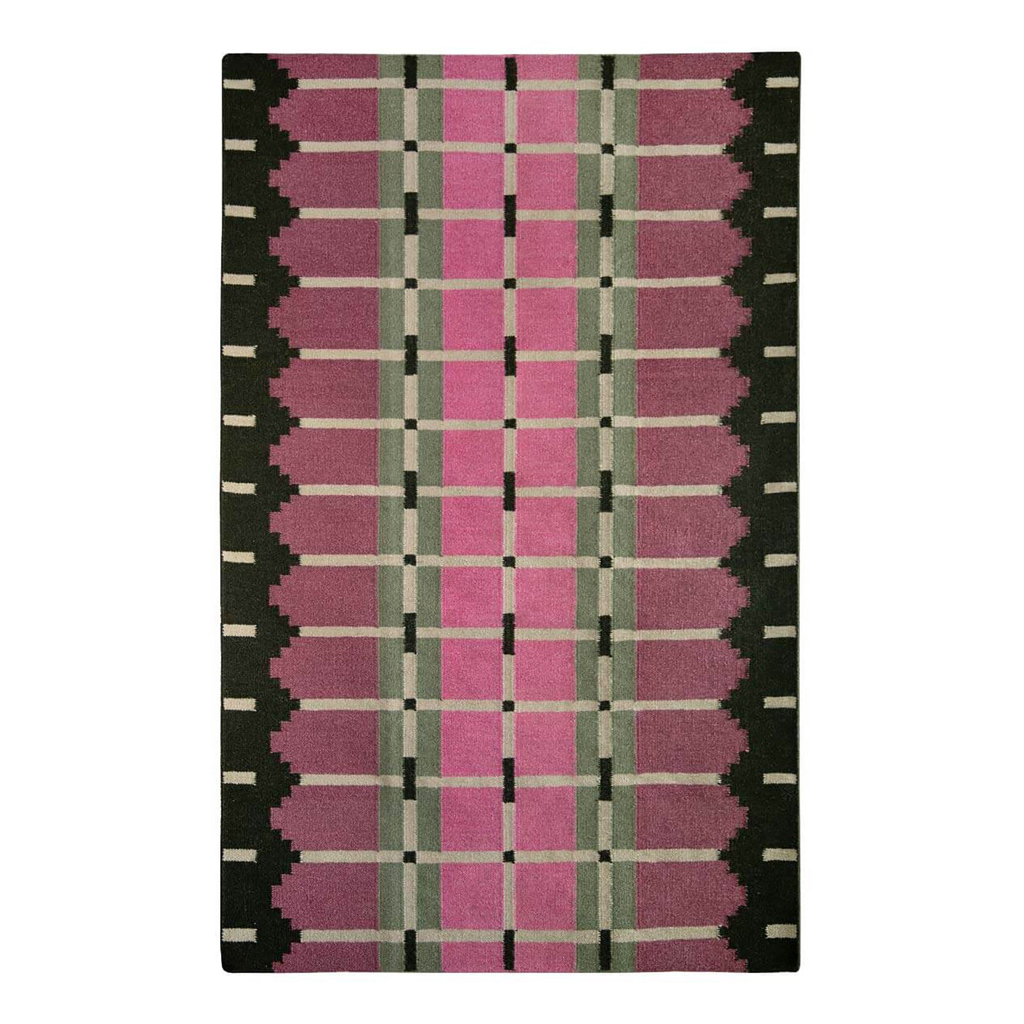 Corbie Flatweave Rug | Pink Azalea