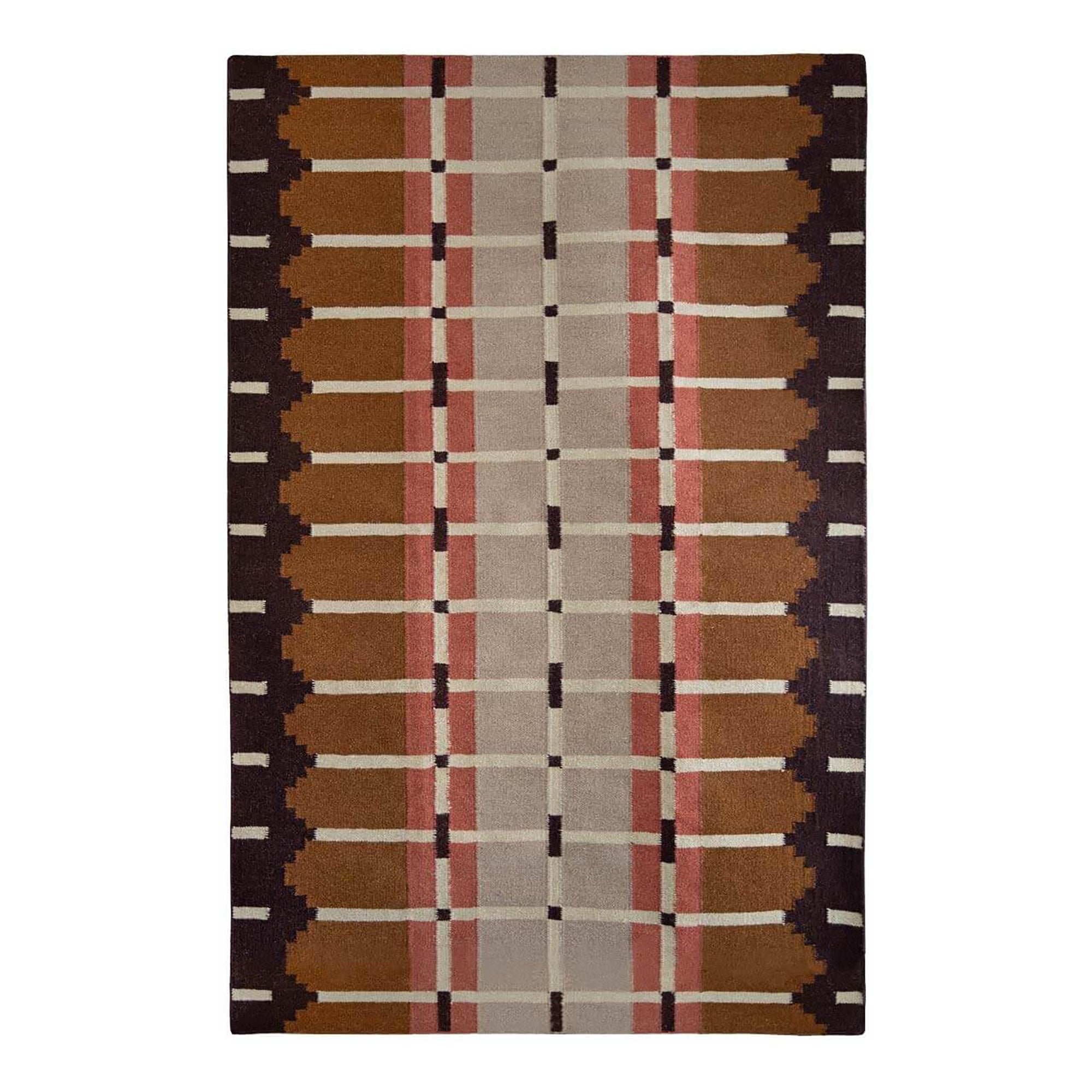 Corbie Flatweave Rug | Taupe & Brown