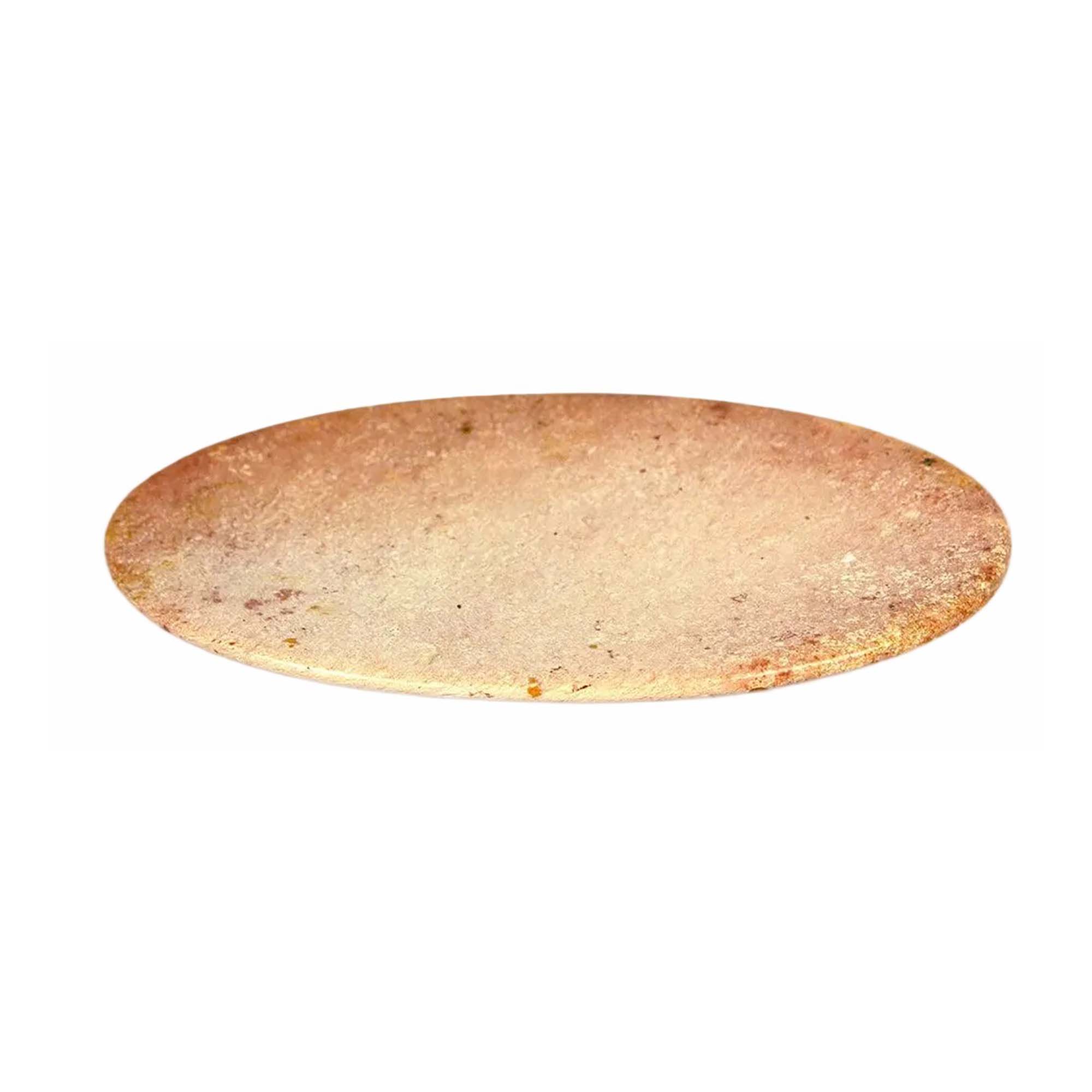 Kenyan Soapstone Oval Plate 'Marbled Pink'