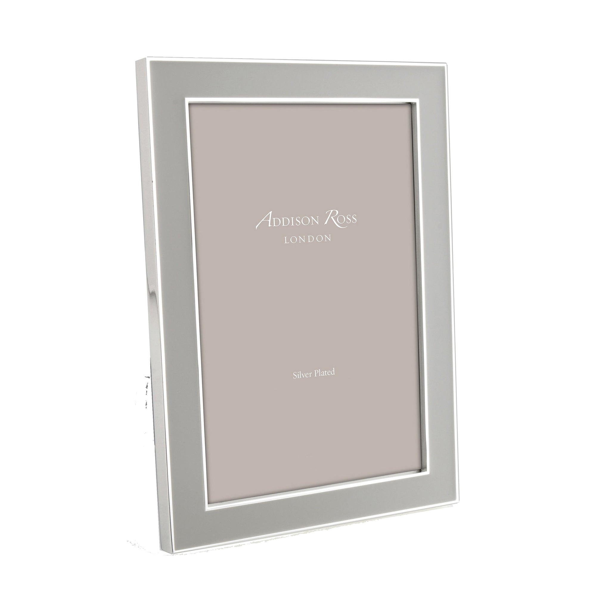 Chiffon Enamel & Silver Frame