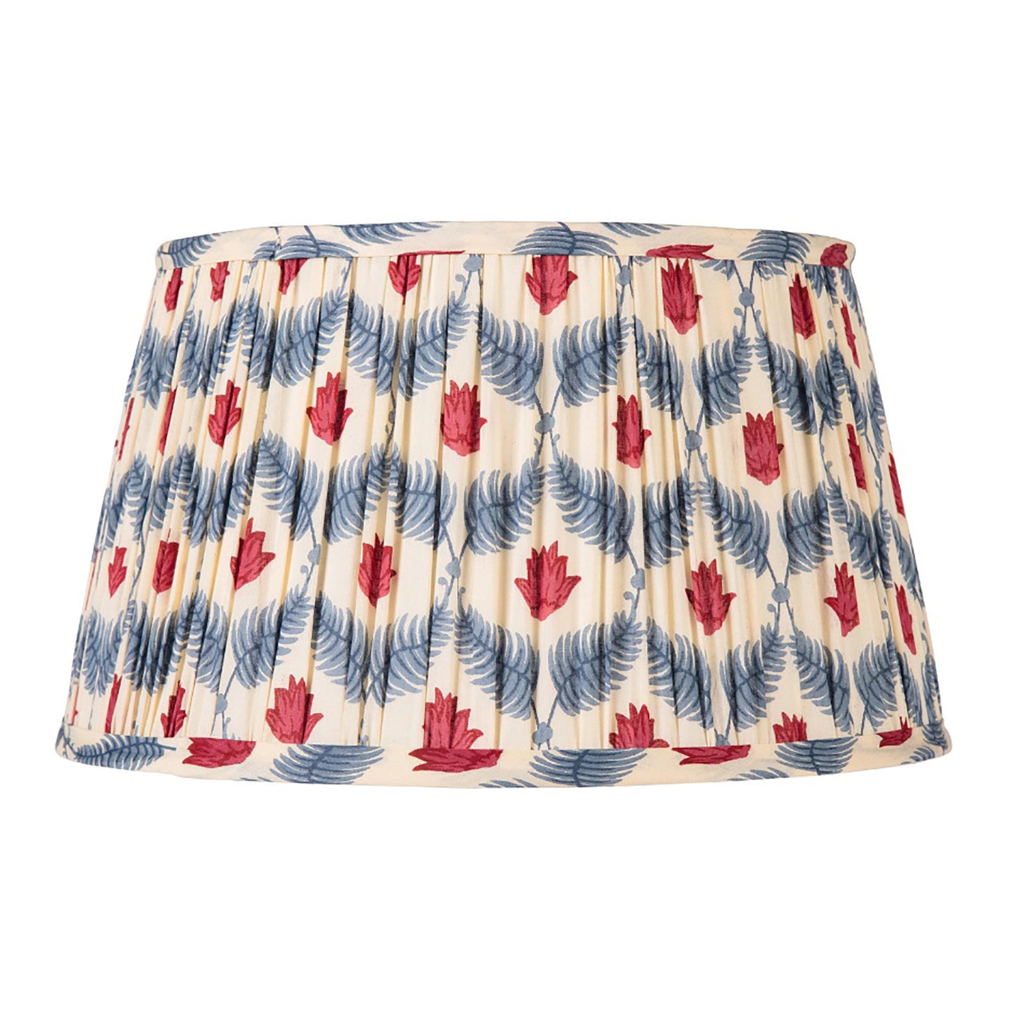 Red Flower and Blue Leaves Lampshade