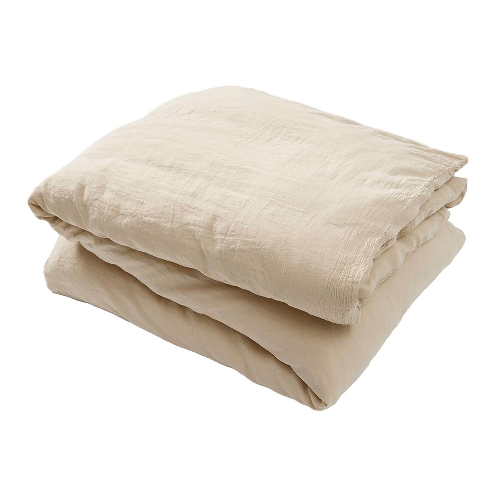 Washed Linen Cotton Duvet Cover Sandstone