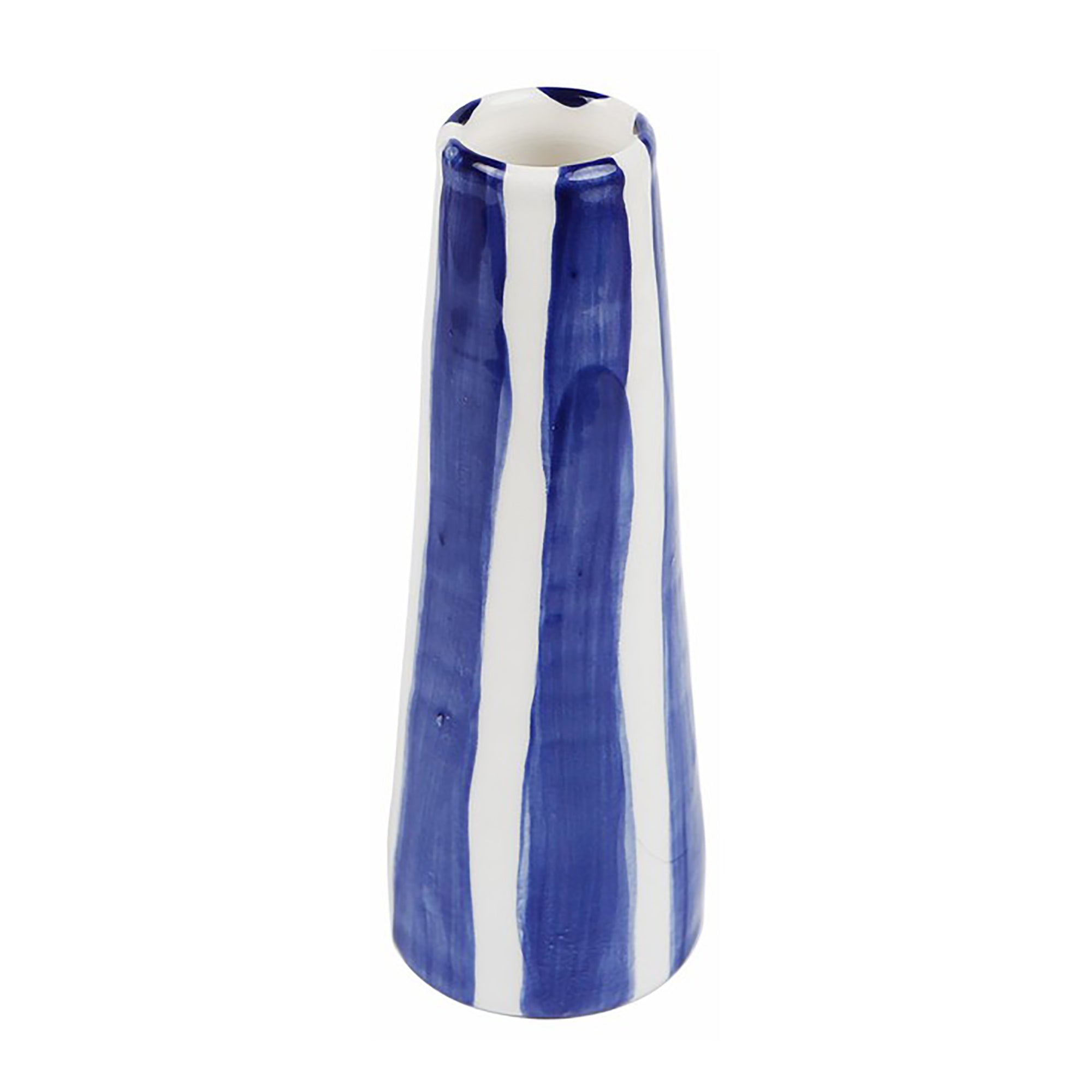 Aegean blue stripes vase