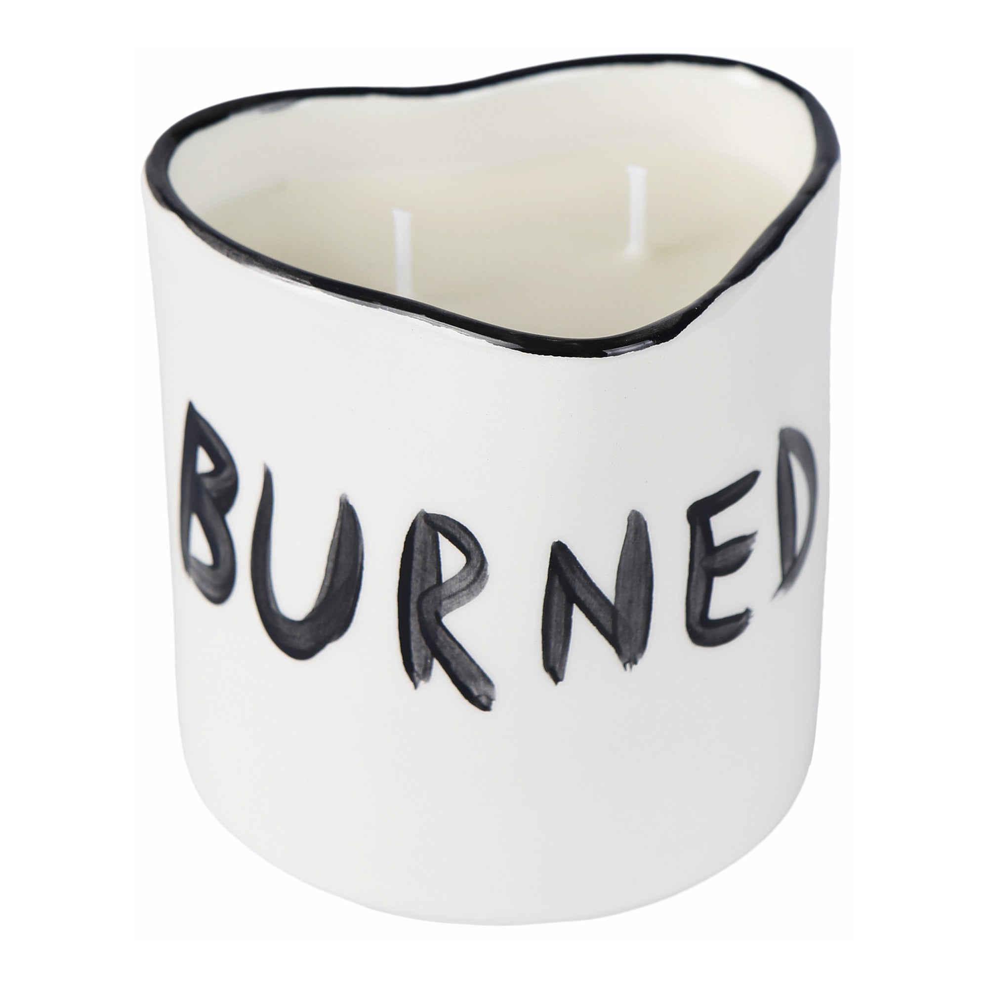 Burned out candle