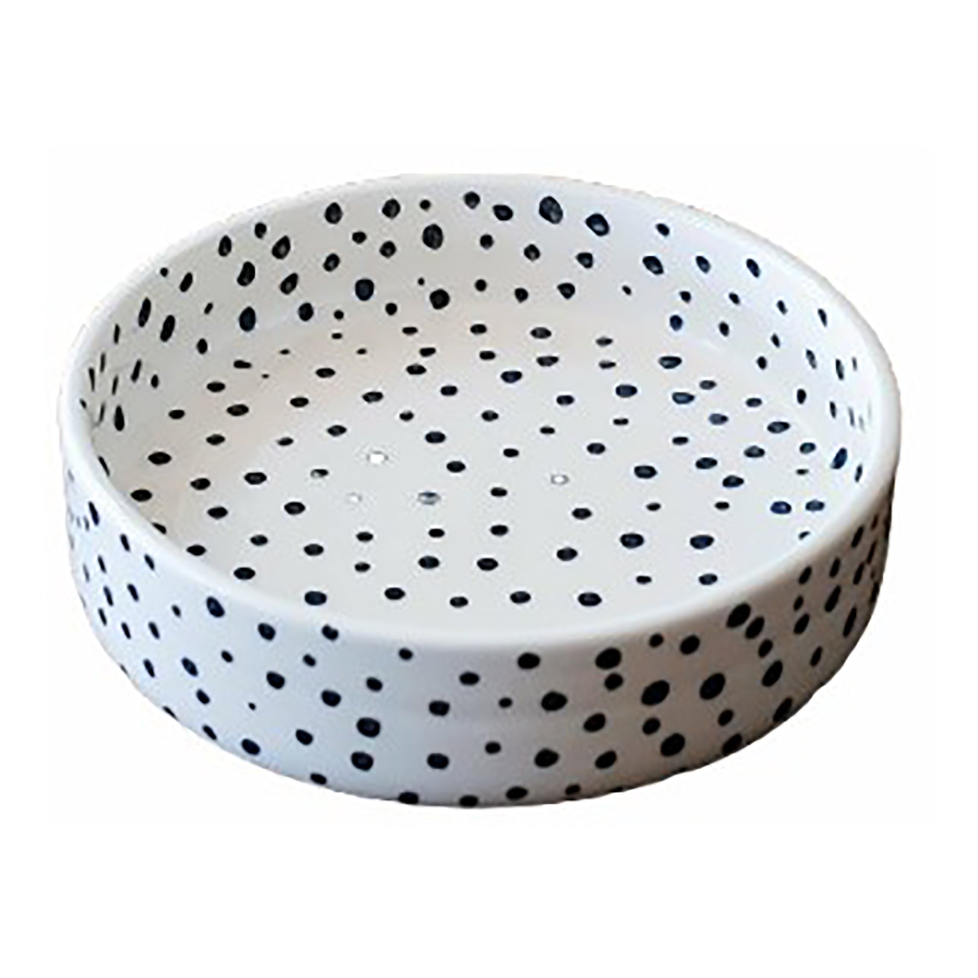 Black spots cat bowl