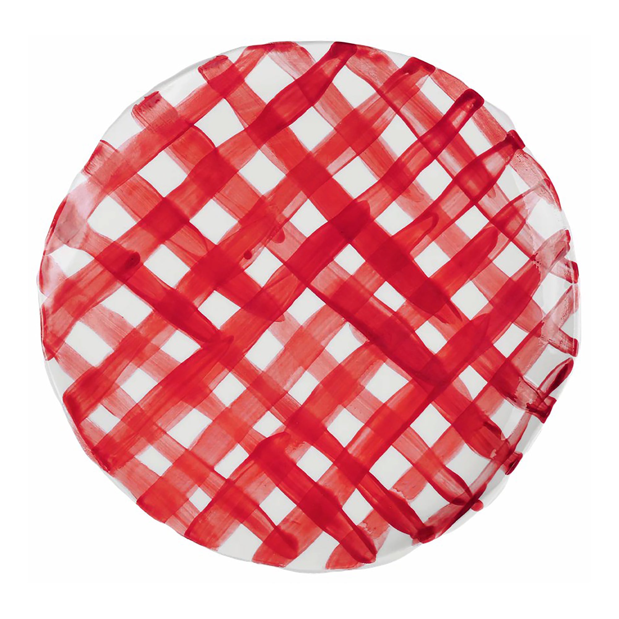 Vichy red plate
