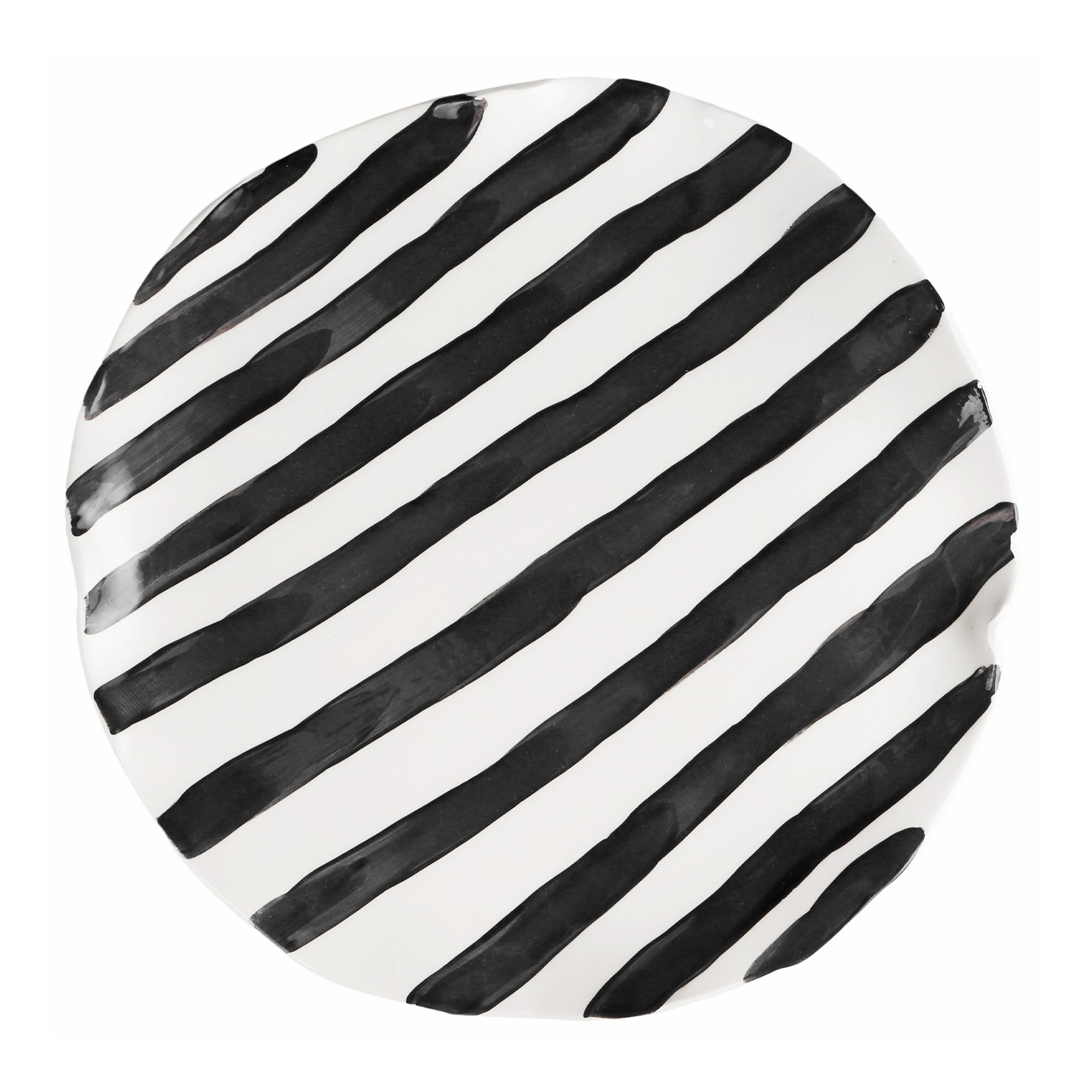 Black stripes plate