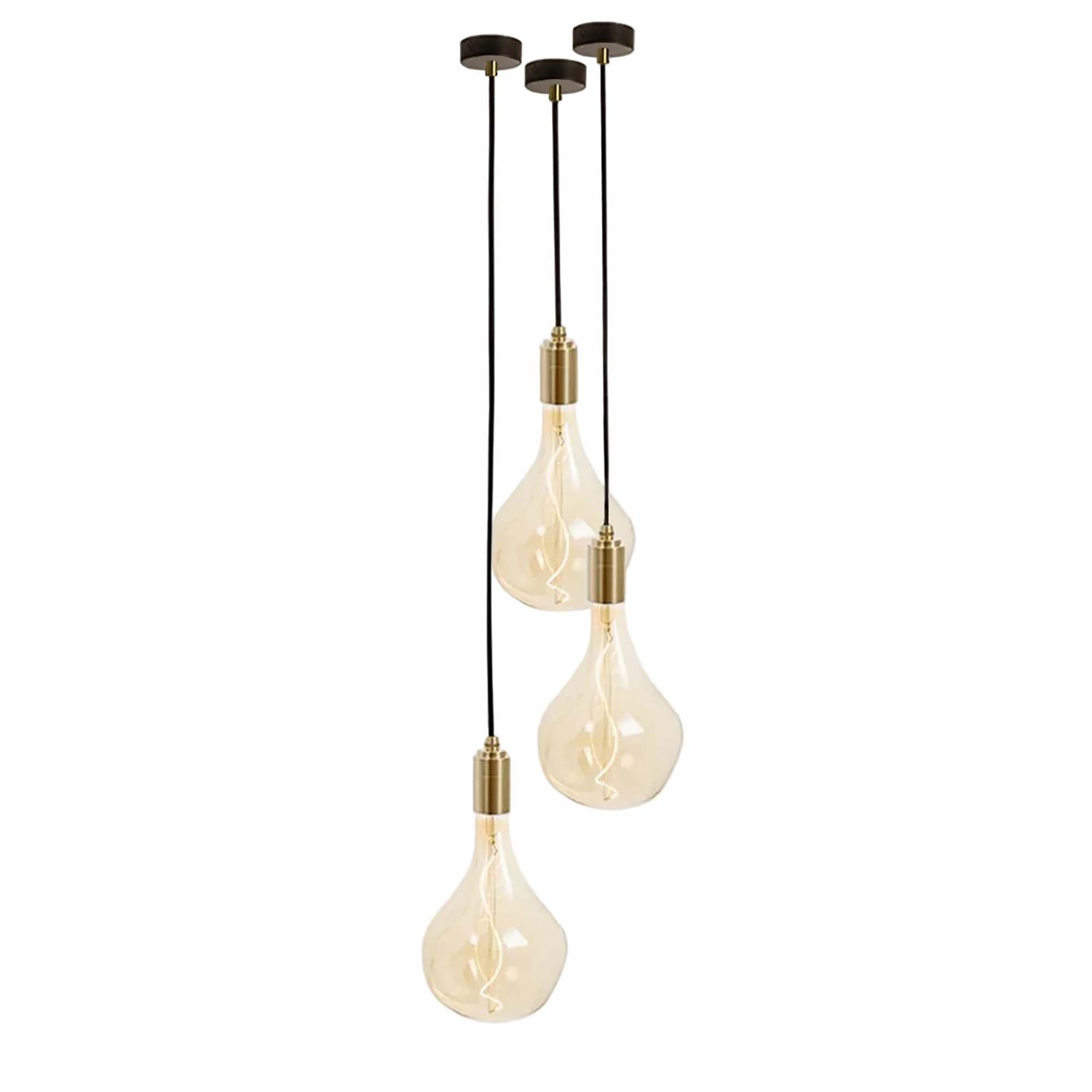 Voronoi II Pendant Light in Brass - Set of 3