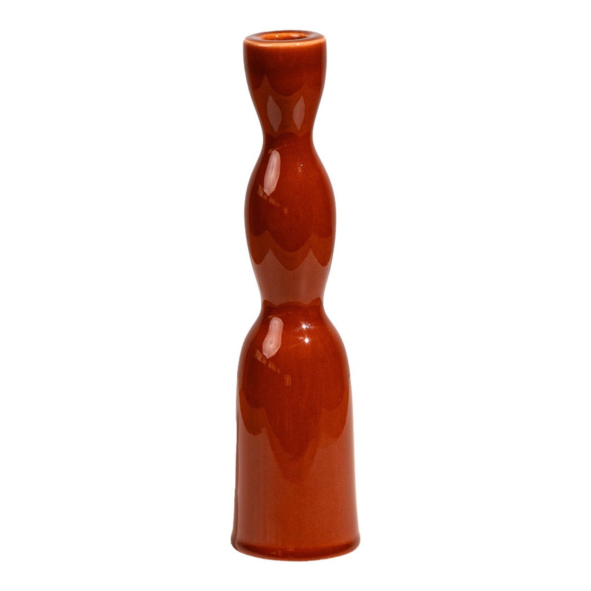 Terracotta Tall Wave Candleholder