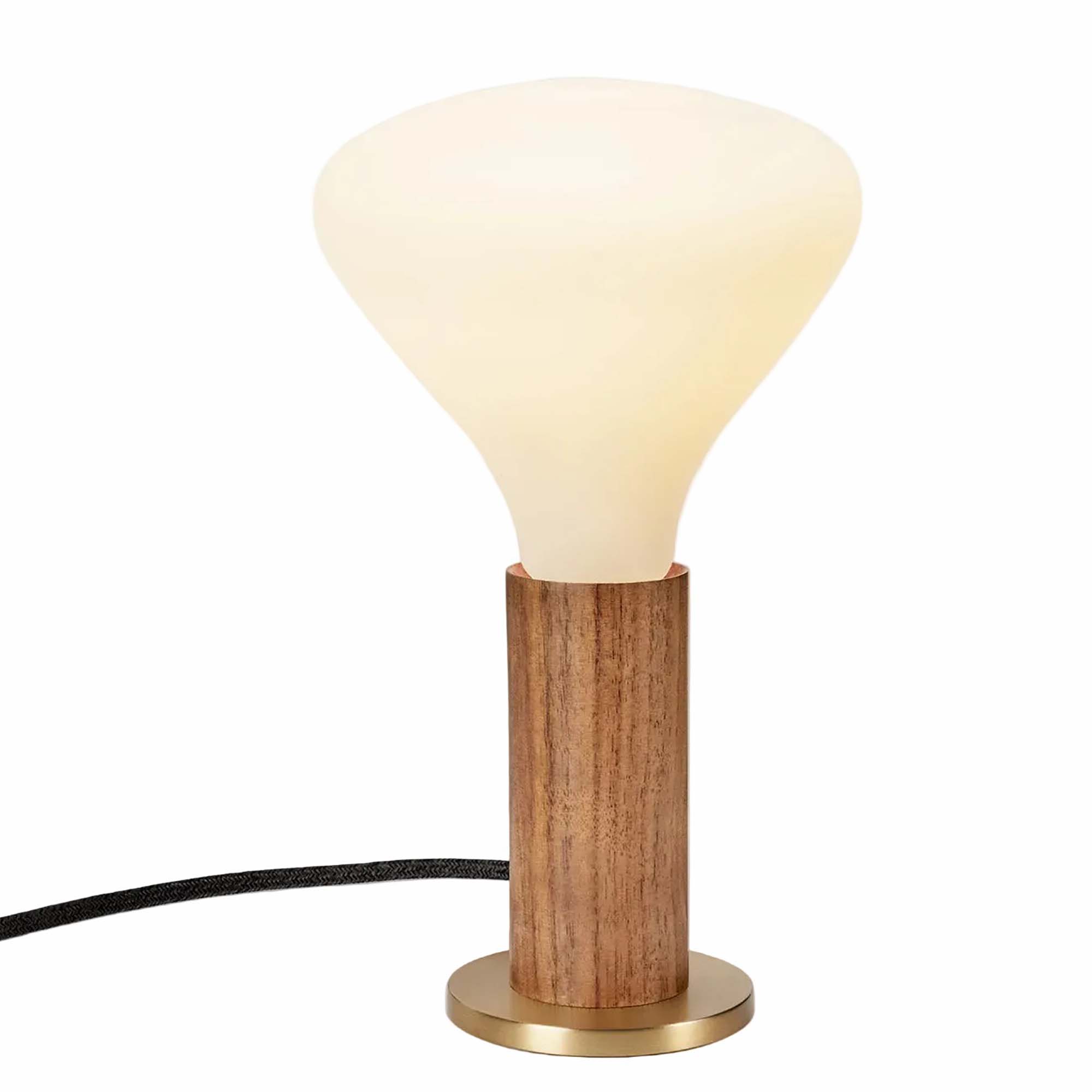 Knuckle Table Lamp in Walnut + Noma