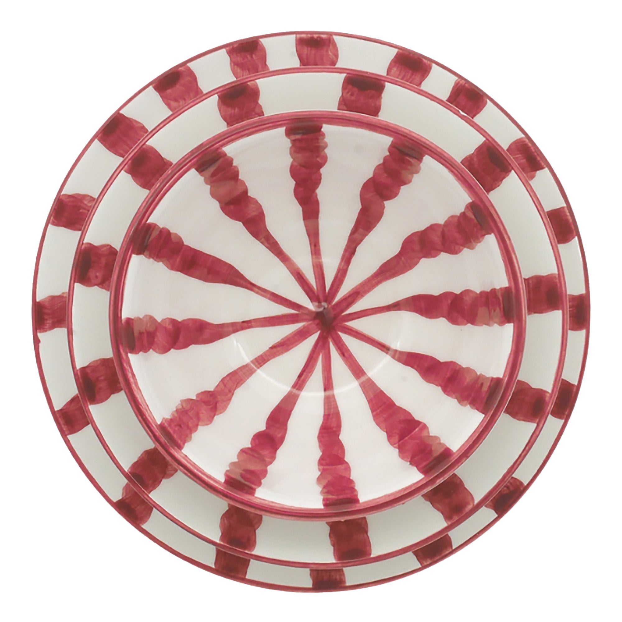 Wave Dinner Set - Grenadine - 3 Piece