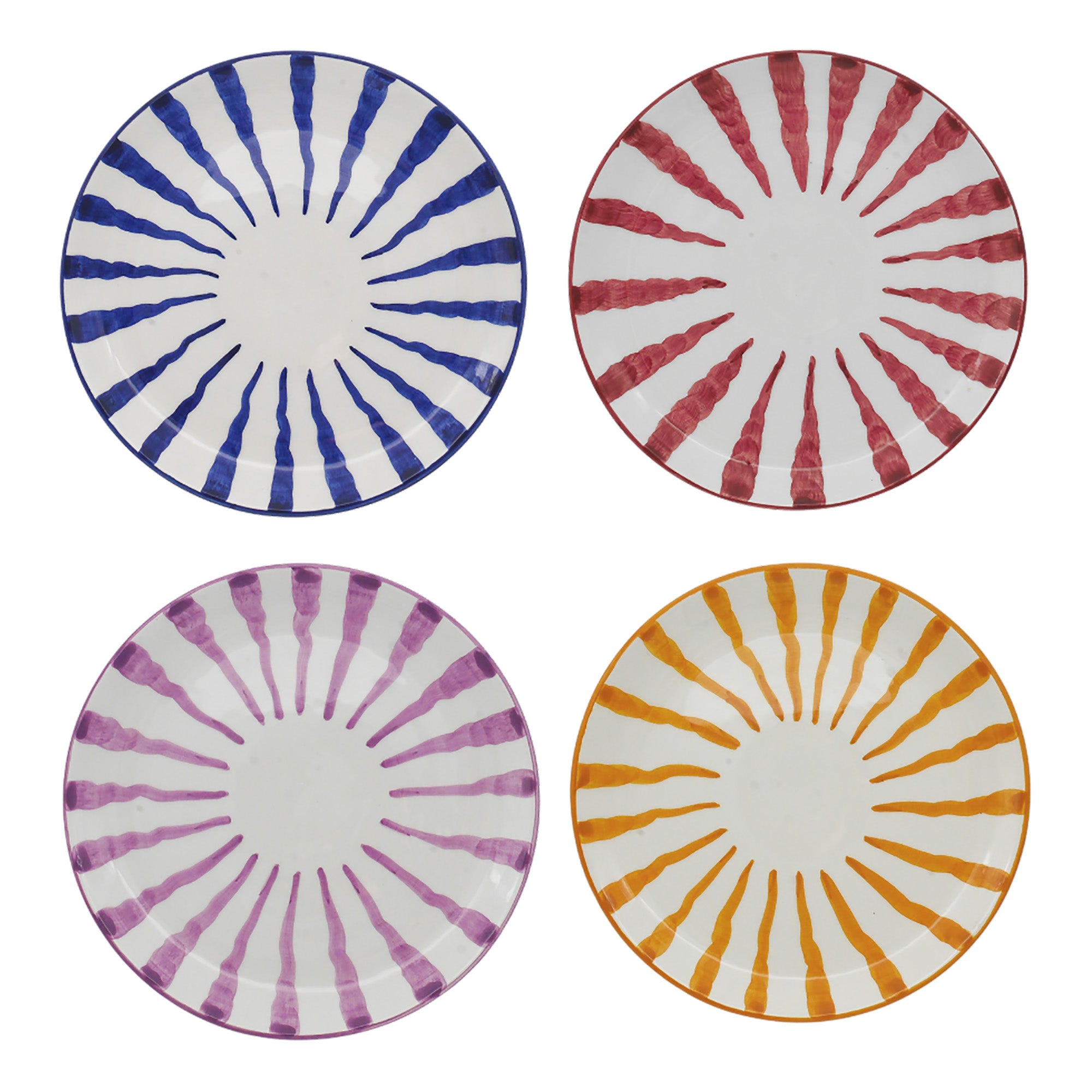 Wave Dinner Plate - Set Of 4 - Choose Your Colour