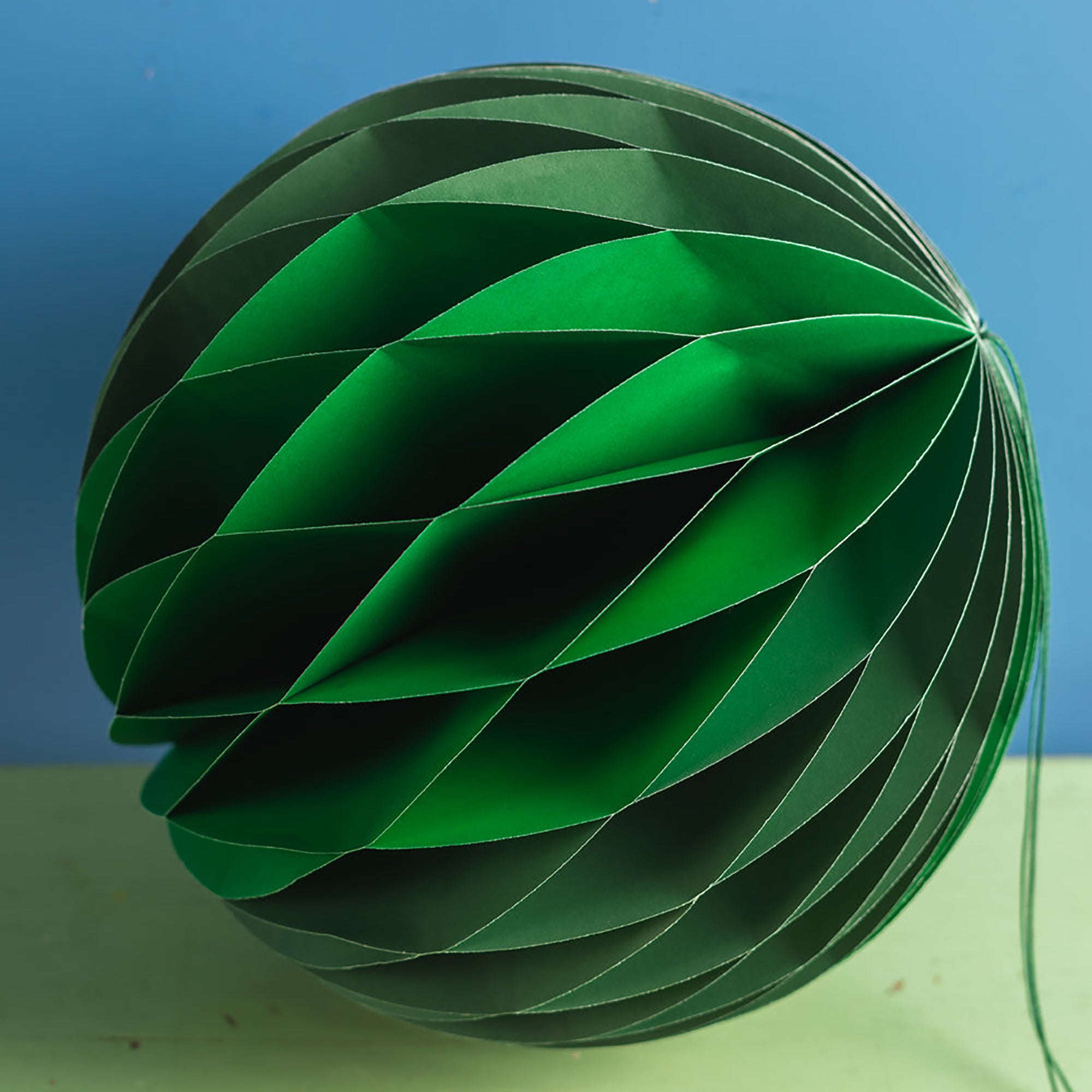 Green Tones Origami Ball Hanging Decoration