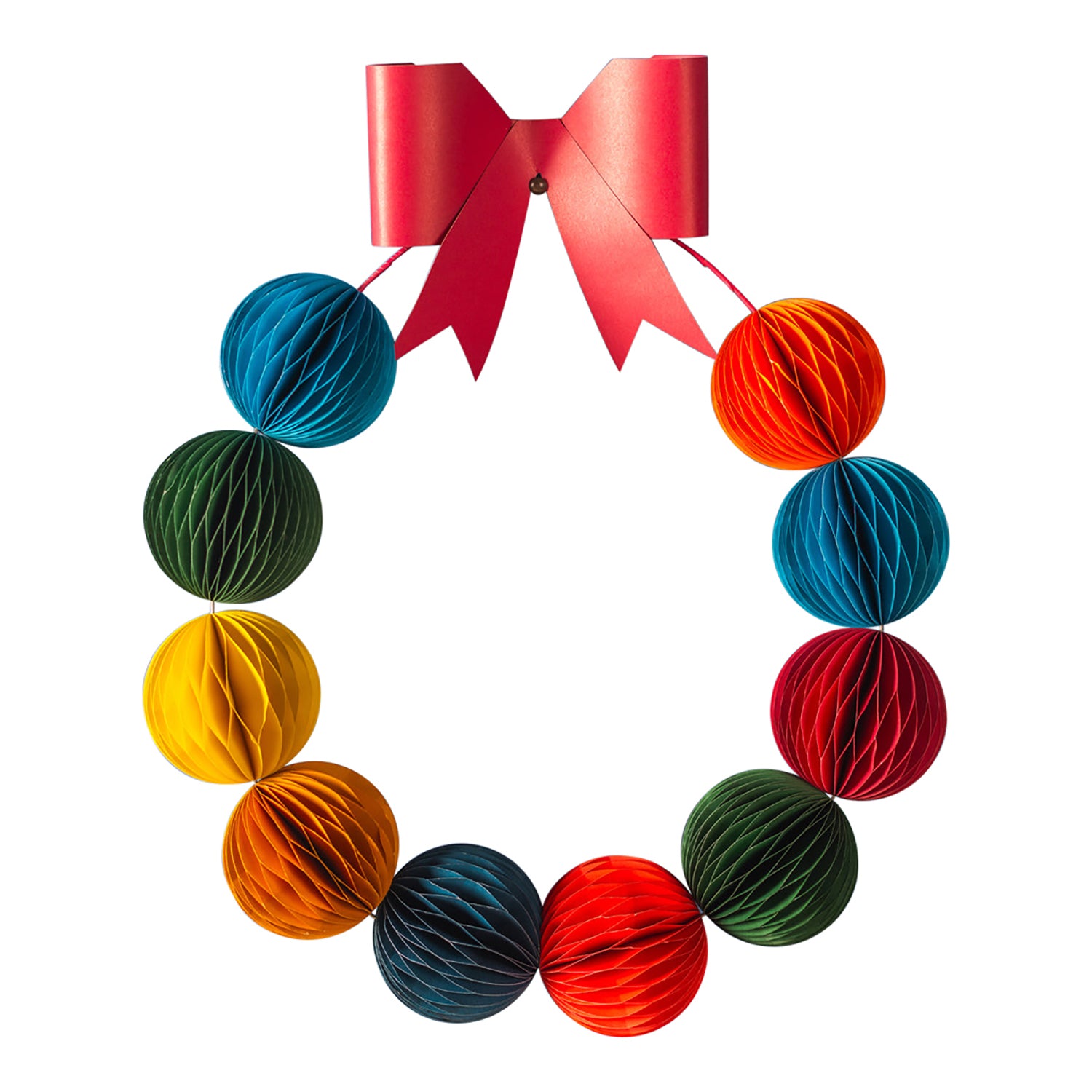 Bright Colours Origami Wreath