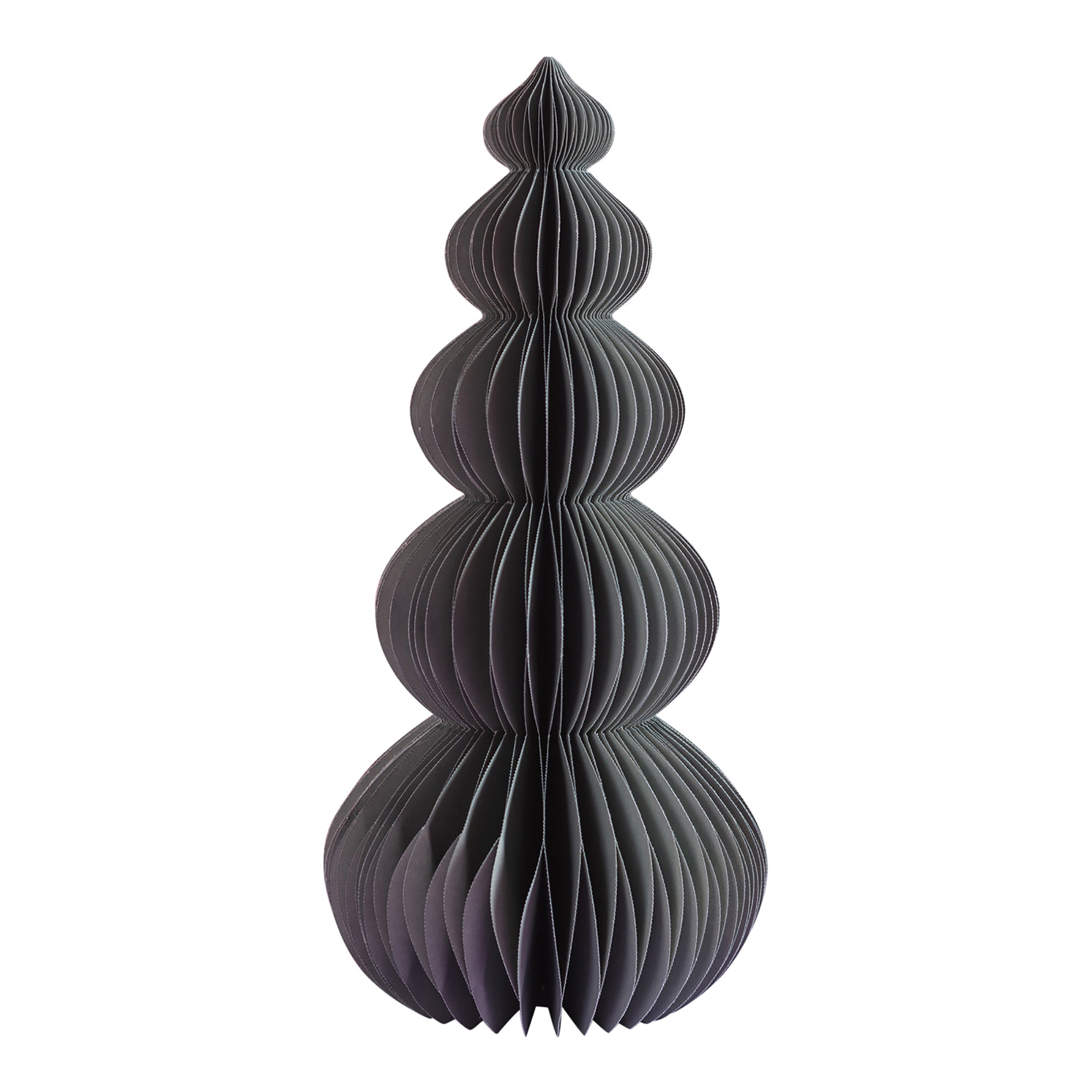 Slate Grey Honeycomb Ball Origami Paper Tree