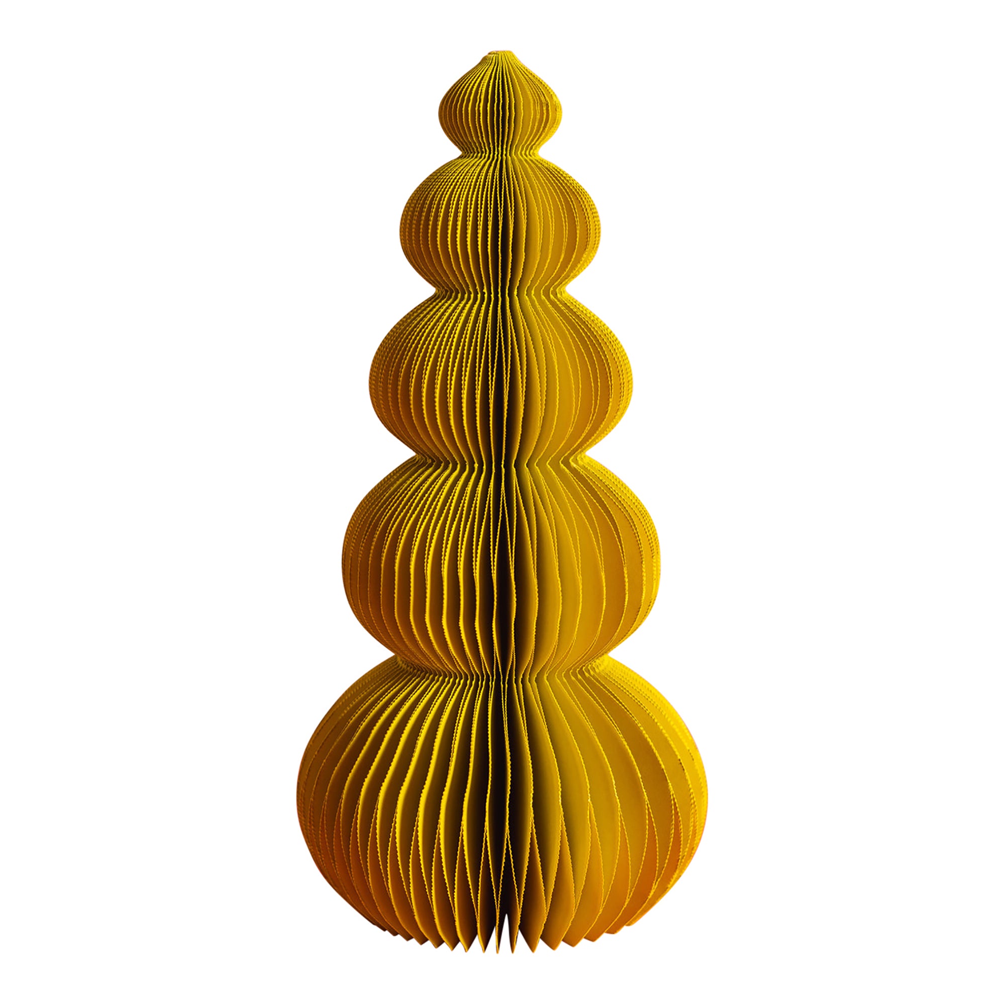 Yellow Honeycomb Ball Origami Paper Tree