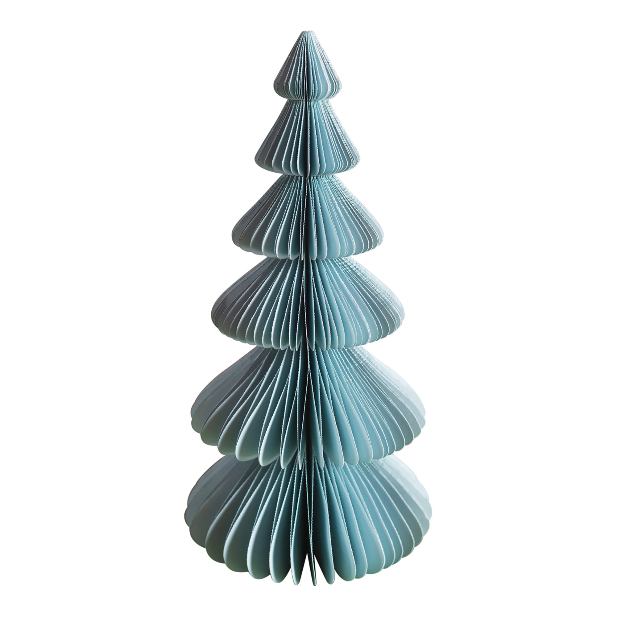 Pale Blue Honeycomb Origami Paper Tree