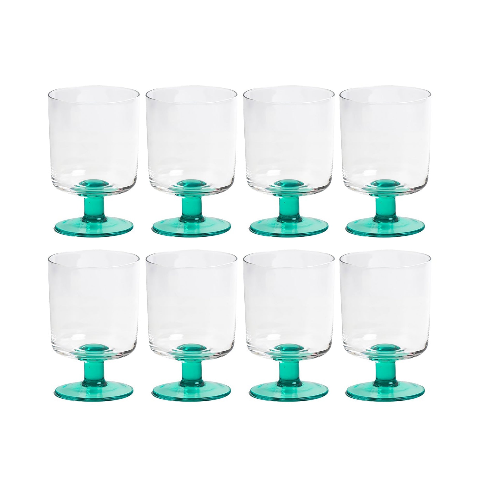Eddie Glasses Green - Set of 8