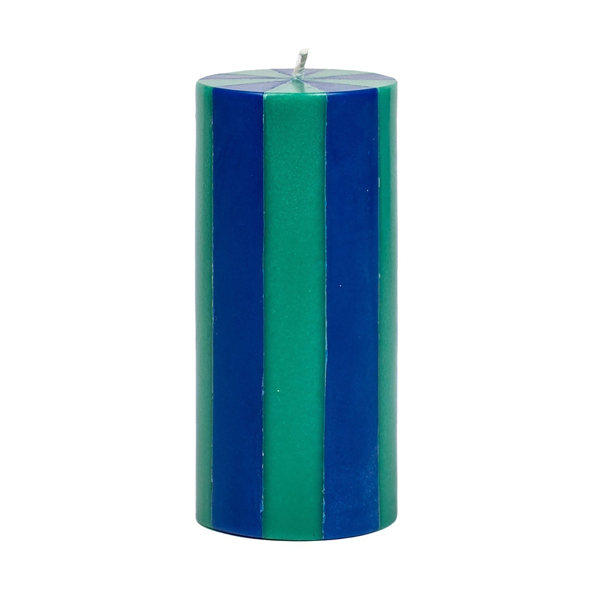 Medium Pillar Candle - Midnight Blue / Teal