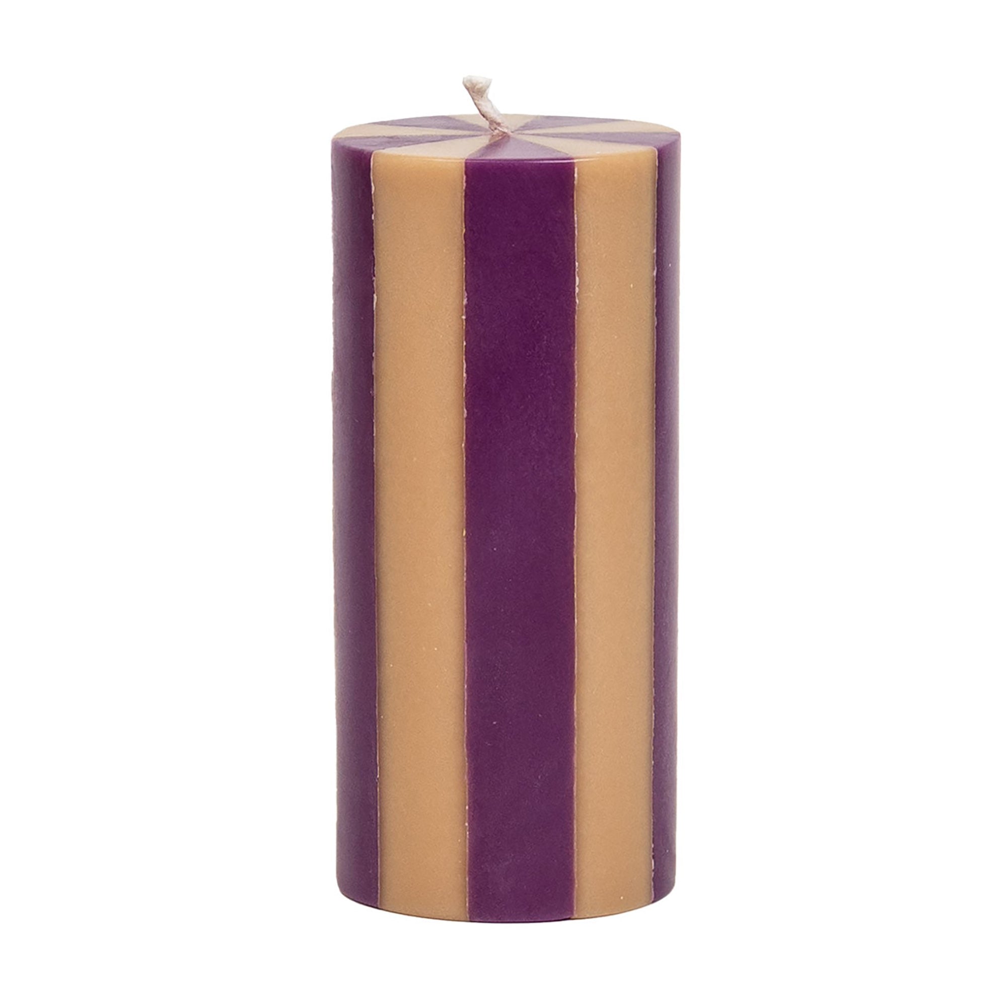 Medium Pillar Candle - Plum / Cheddar