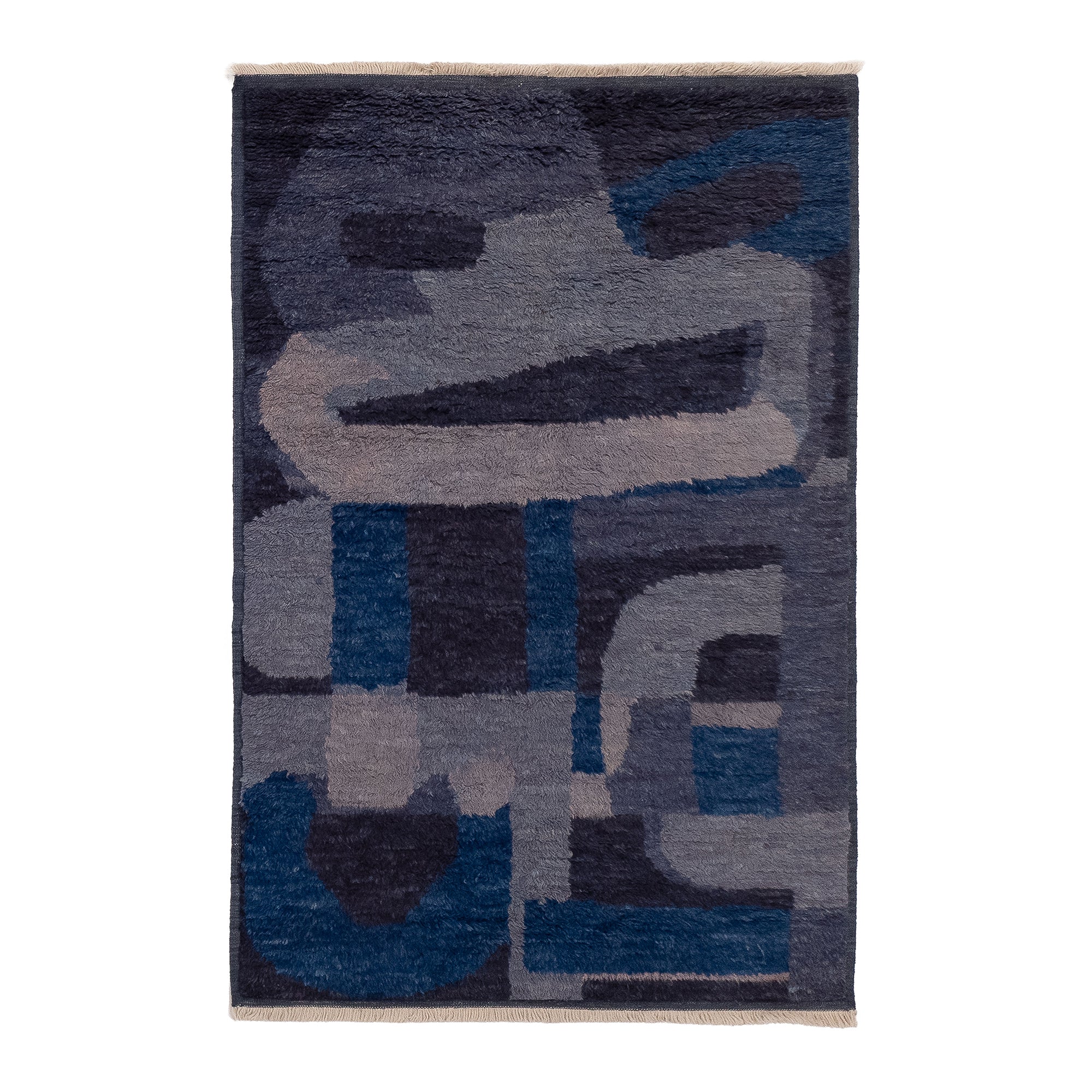 Events and Relationships Indigo Rug