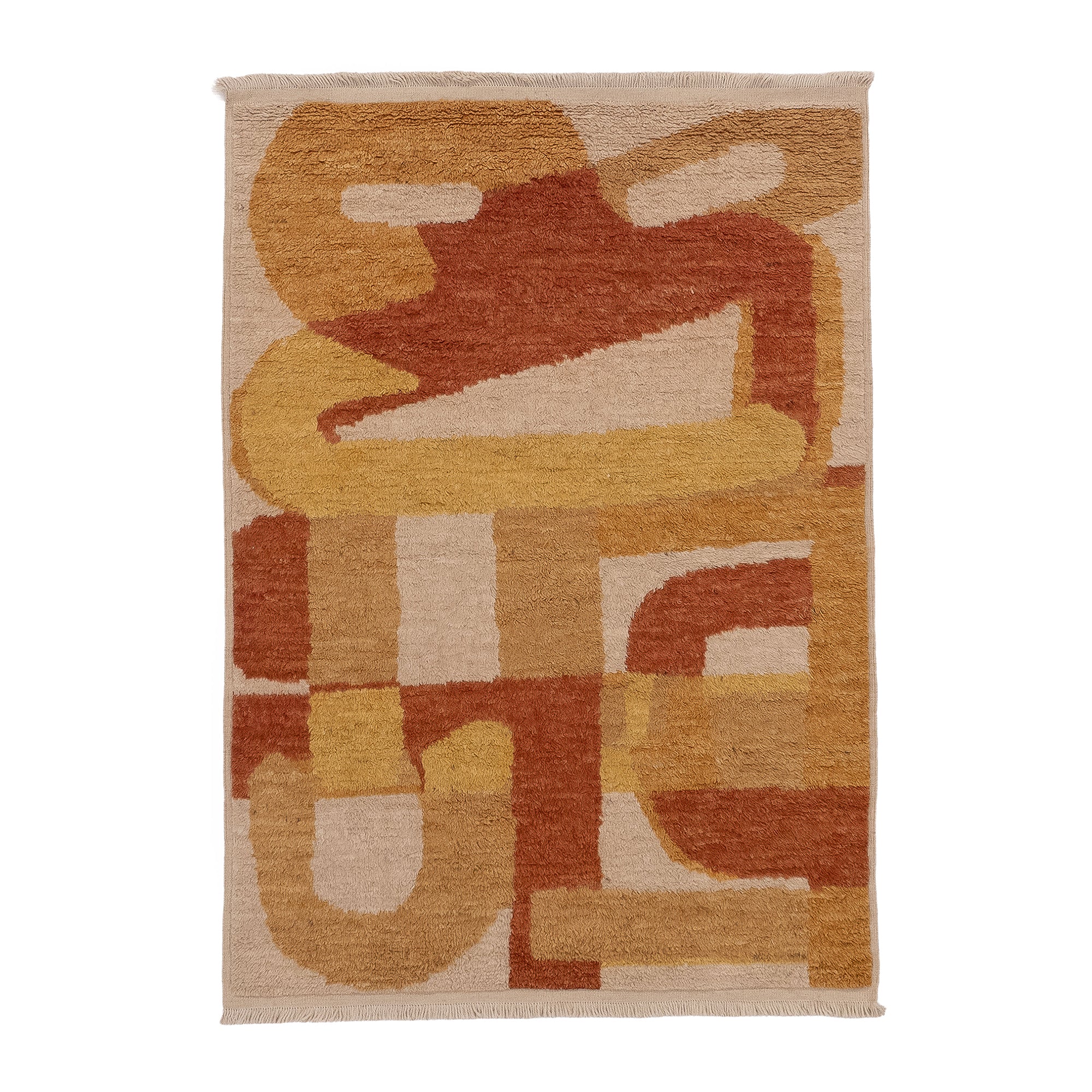 Events and Relationships Ochre Rug