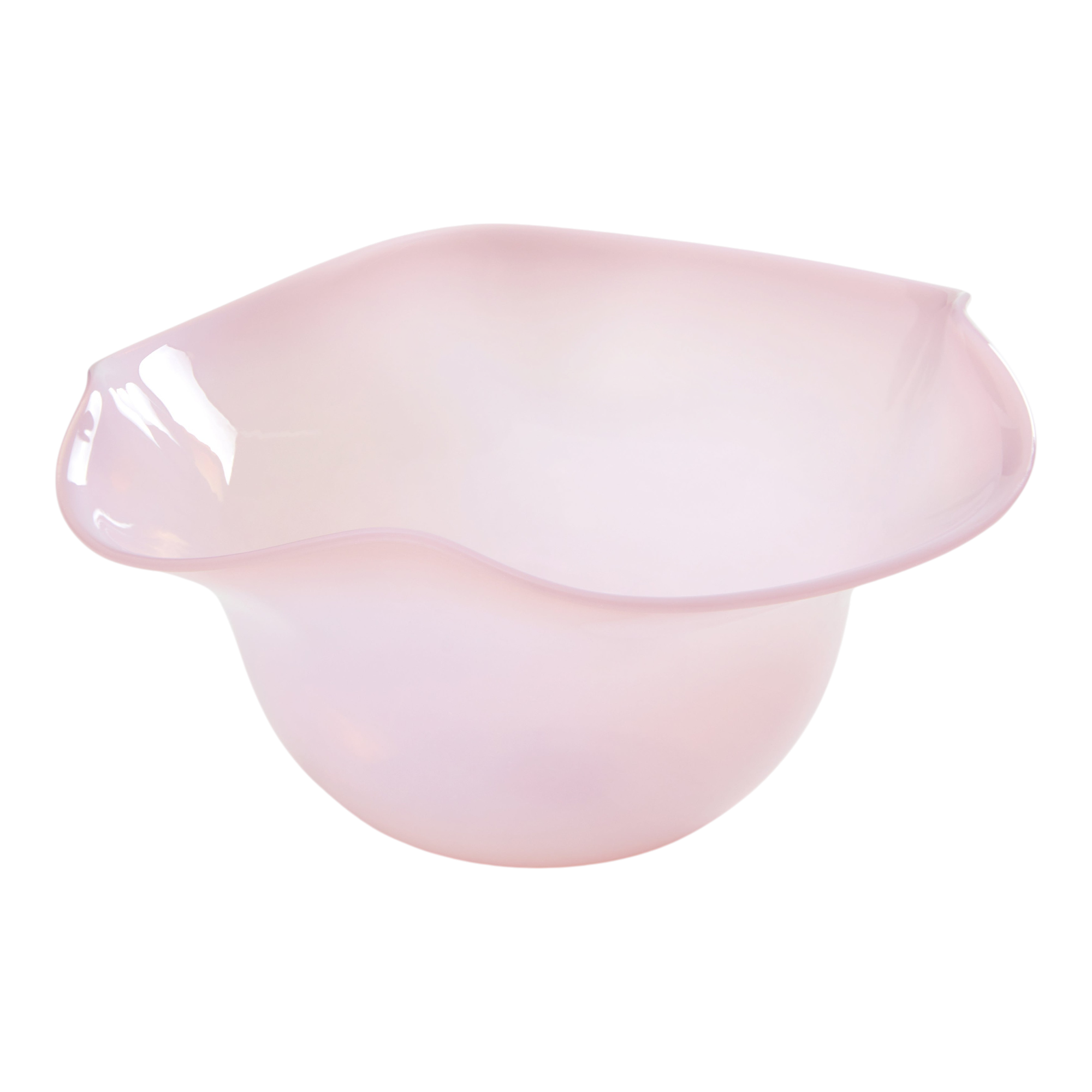 The Antonia Murano Ruffle Bowl in Pink