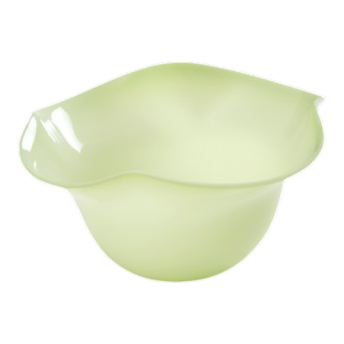 The Antonia Murano Ruffle Bowl in Green