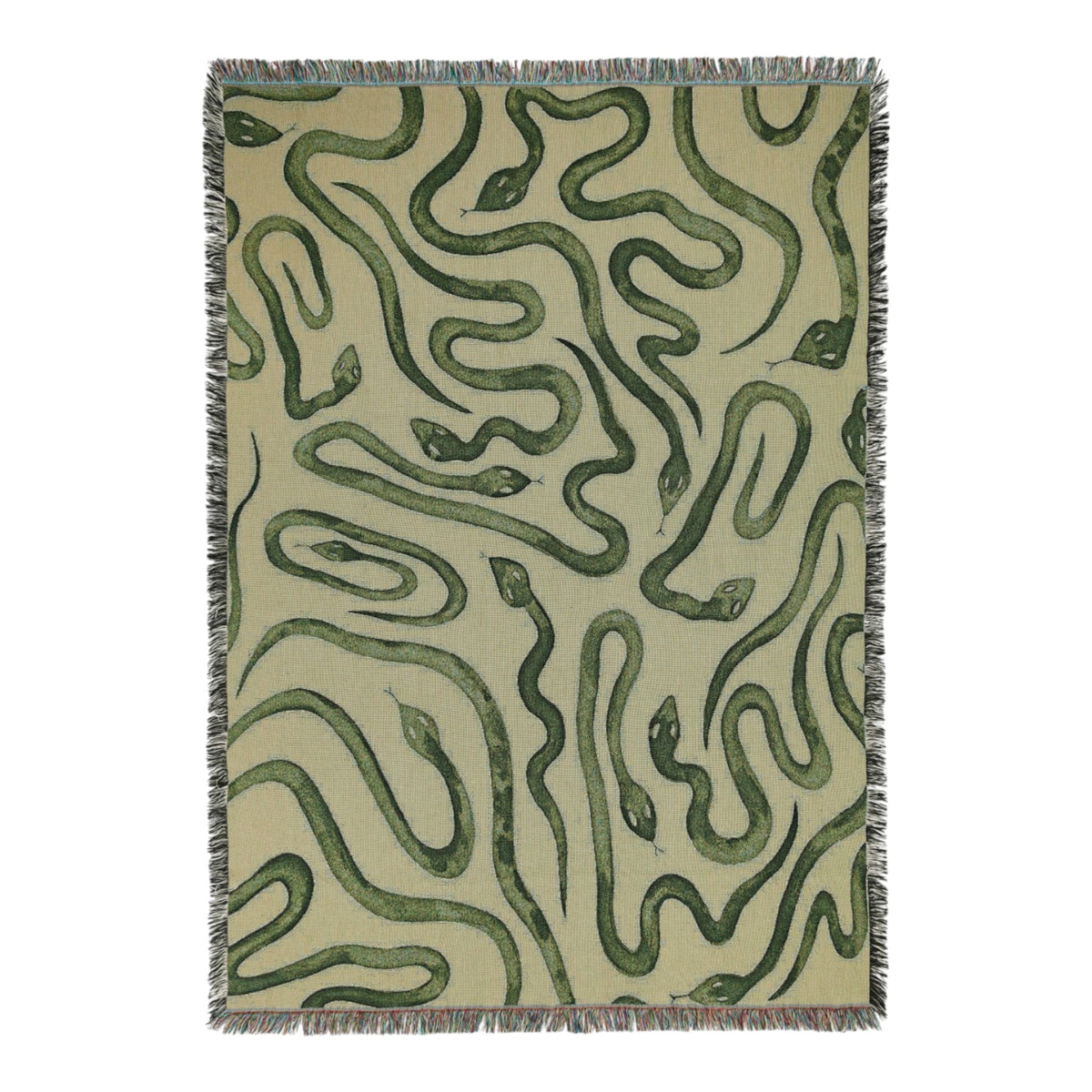Snakes - Recycled Cotton Woven Throw