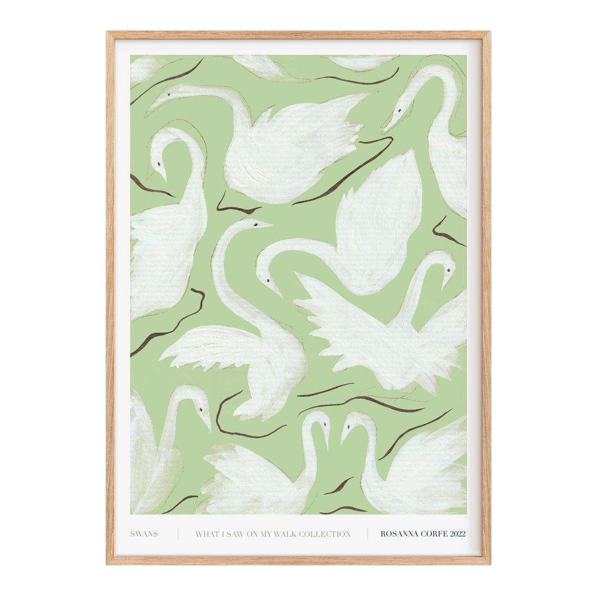 Swans Green Art Print