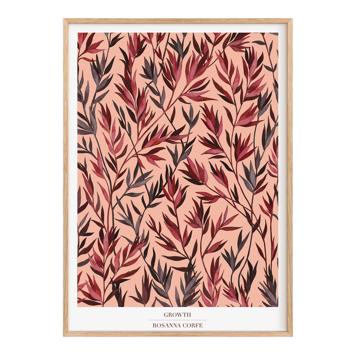 Growth Pink Botanical Art Print