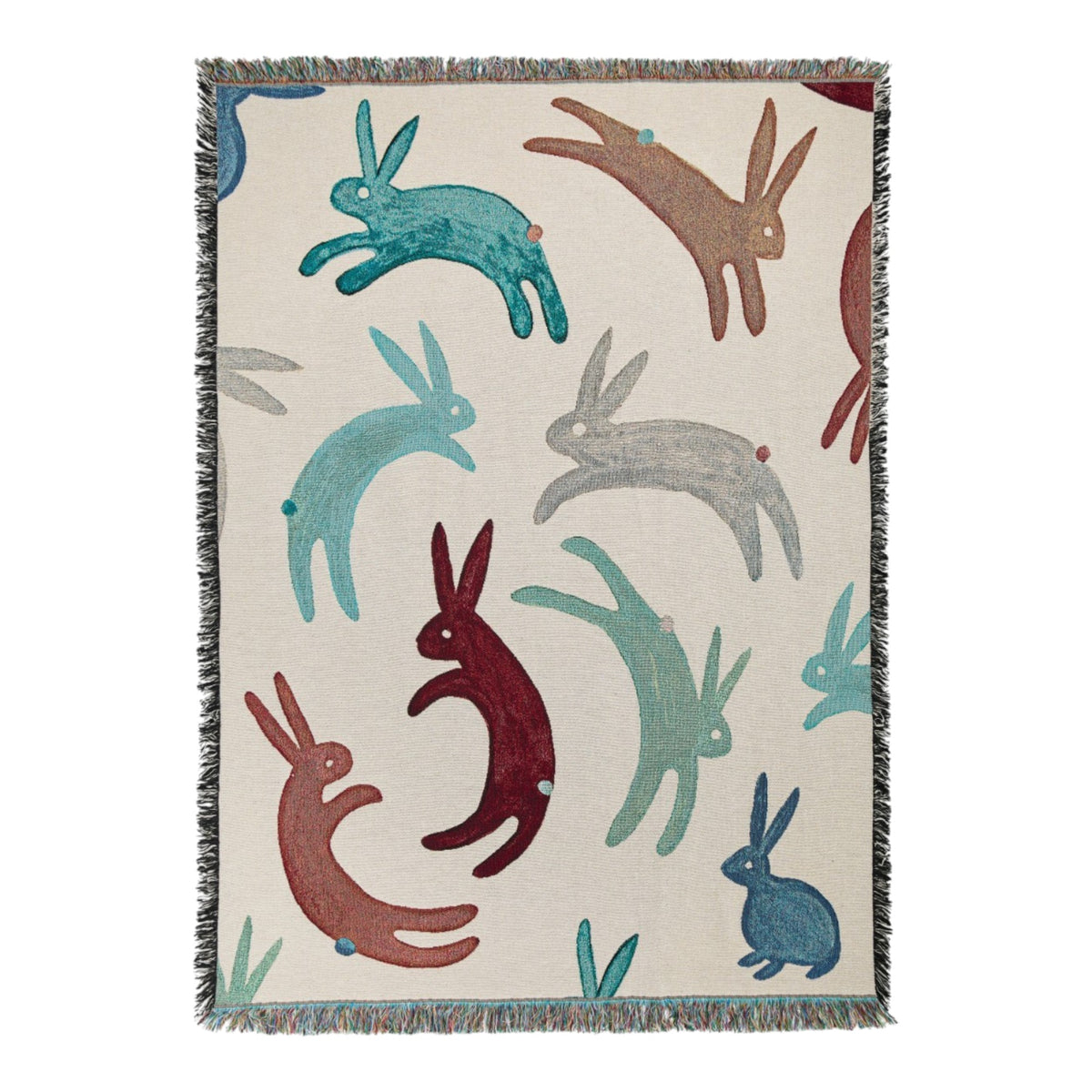 Rabbits – Recycled Cotton Woven Throw