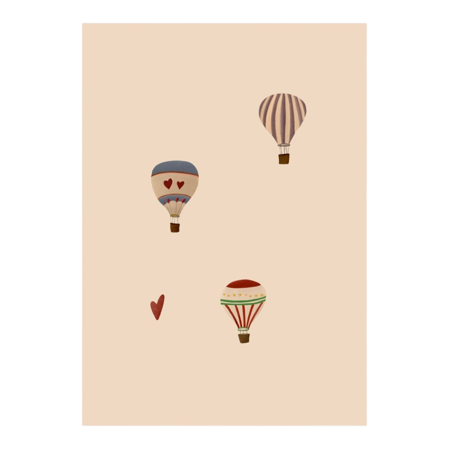 Three Balloons Art Print