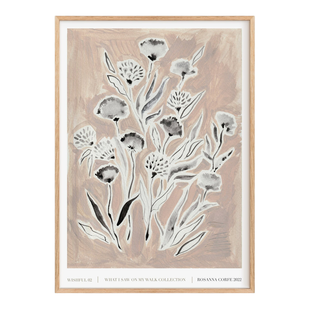 Wishful Pink Floral Art Print