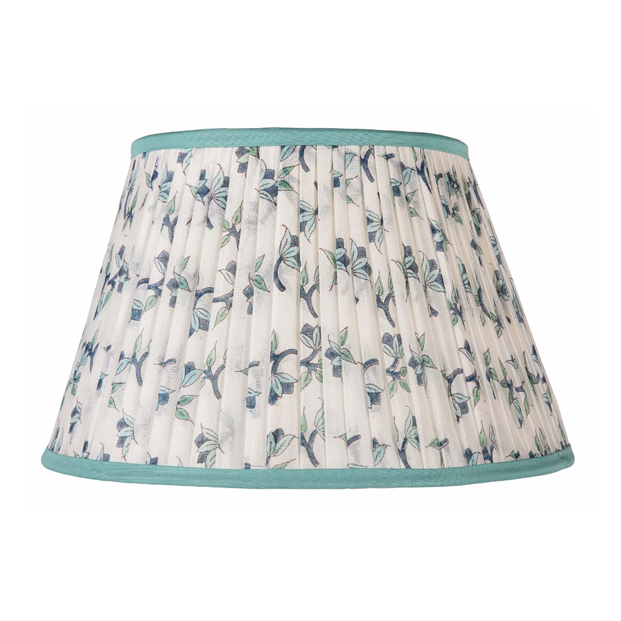 Light Blue Floral Lampshade