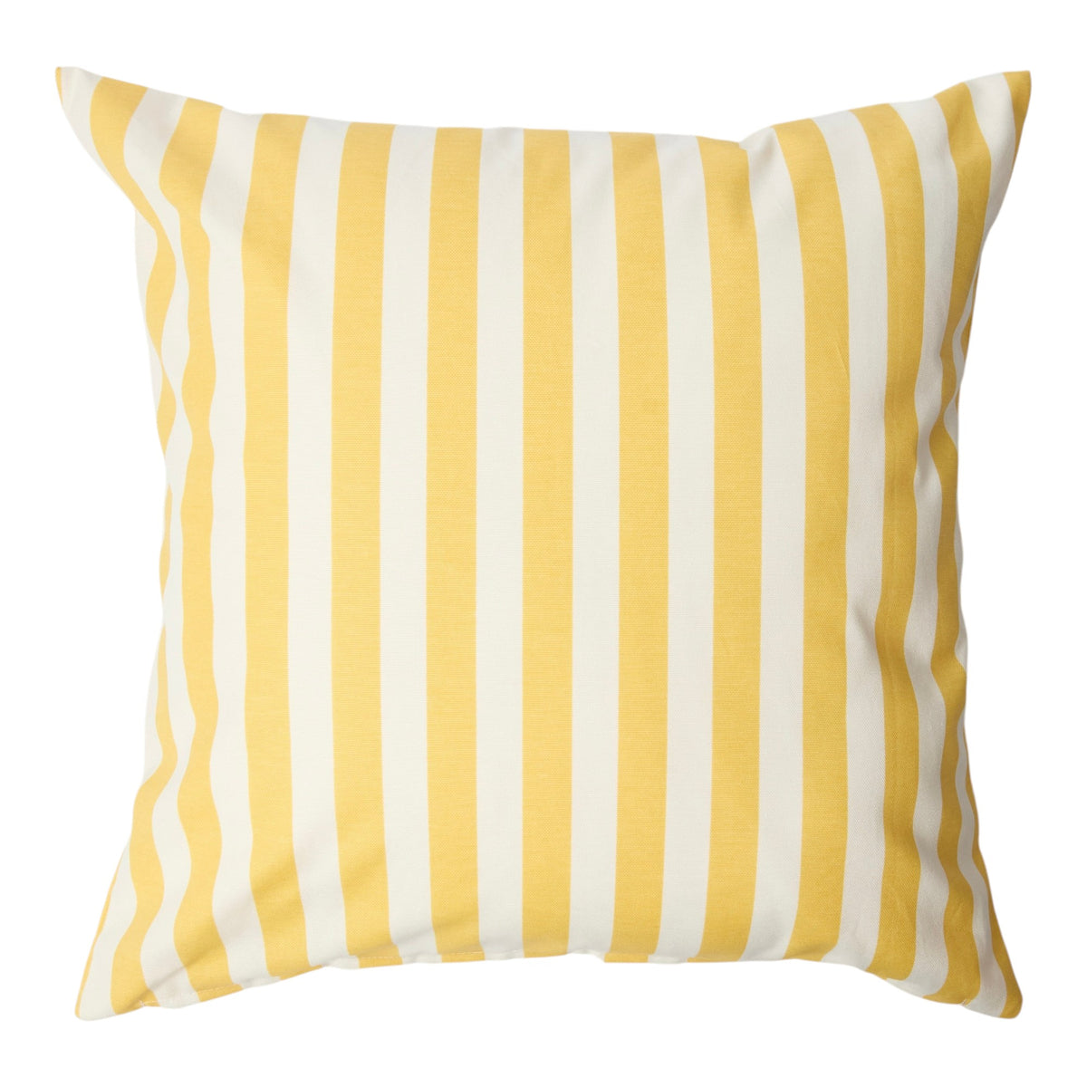Yellow Striped Outdoor Cushion