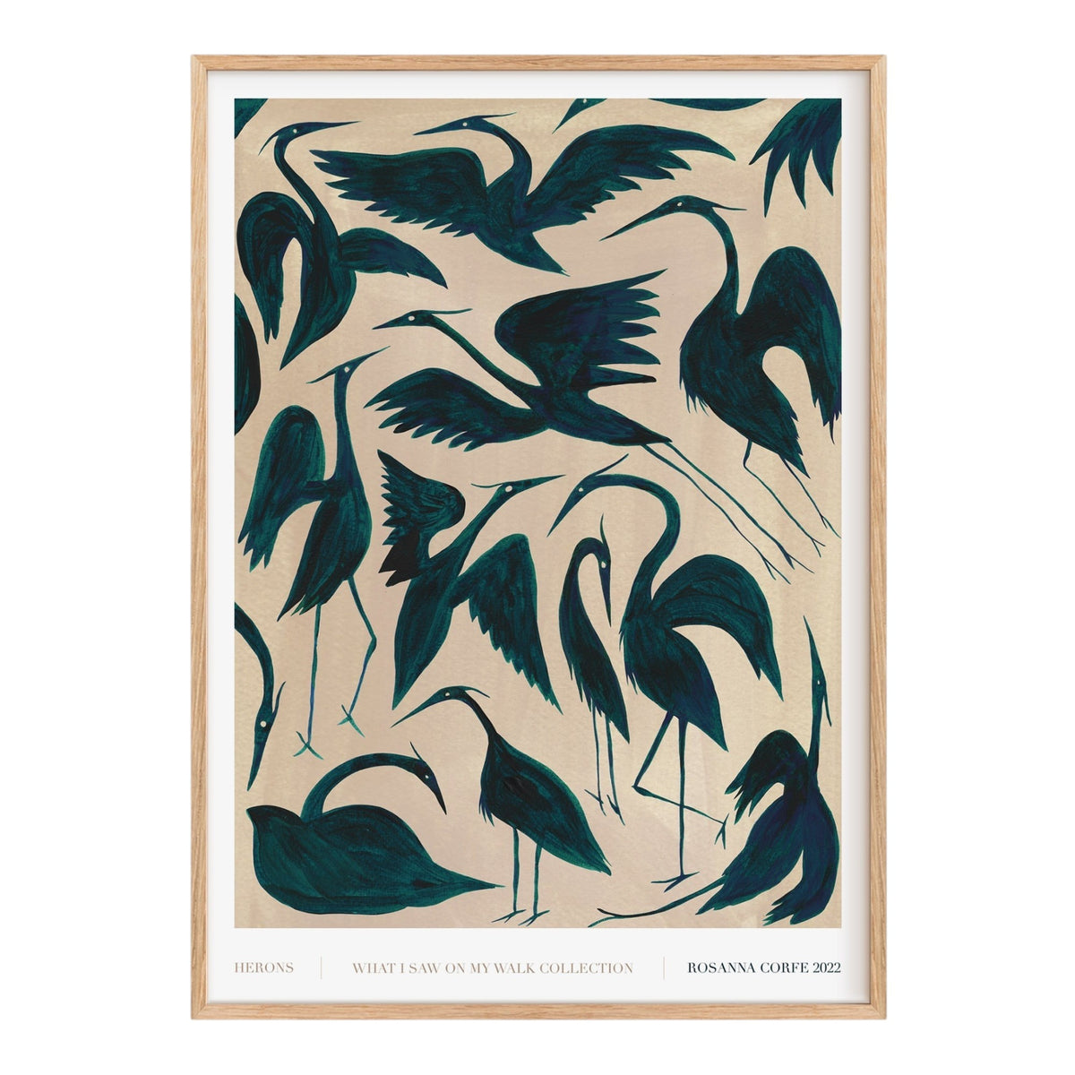 Herons Pattern Art Print
