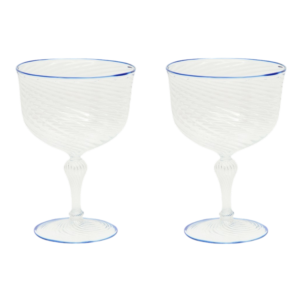 The Dido Coupe in Blue, Set of Two