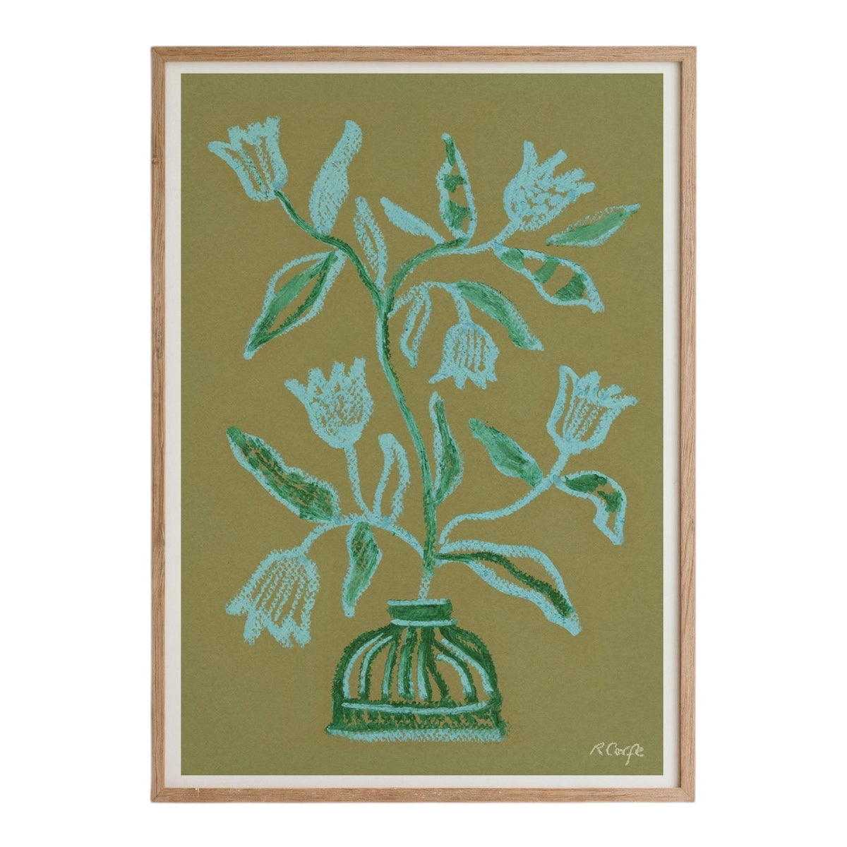 Blue Tulips Art Print